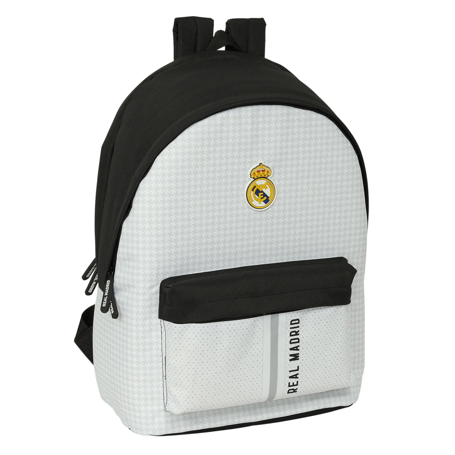 SAFTA S.A. Bags & Luggage | Back To School^Double Backpack Laptop 15,6´´ White/Black Real Madrid