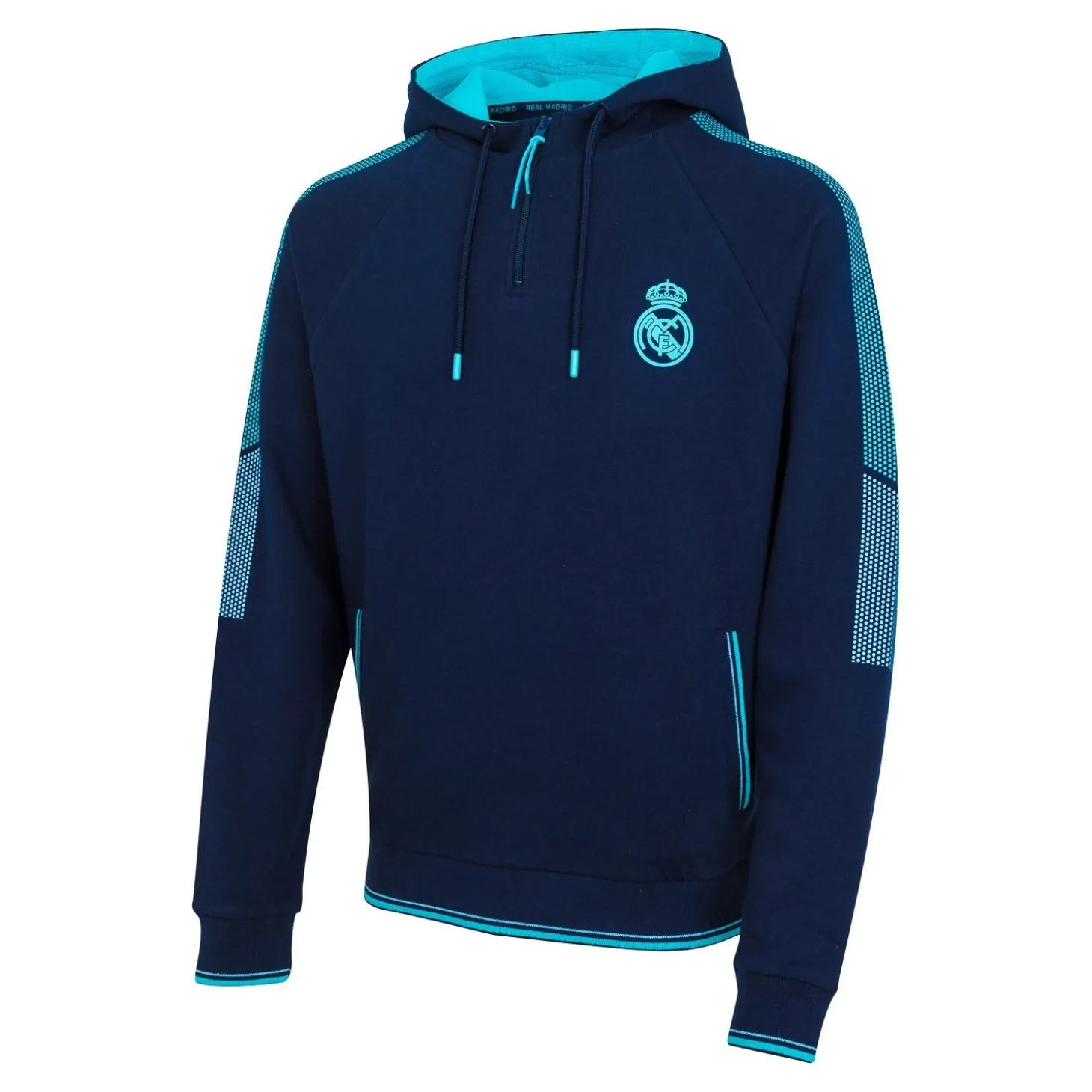 Foundry Sweatshirts^Madrid Sky Mens Panel Sleeve Zip Hoodie Navy