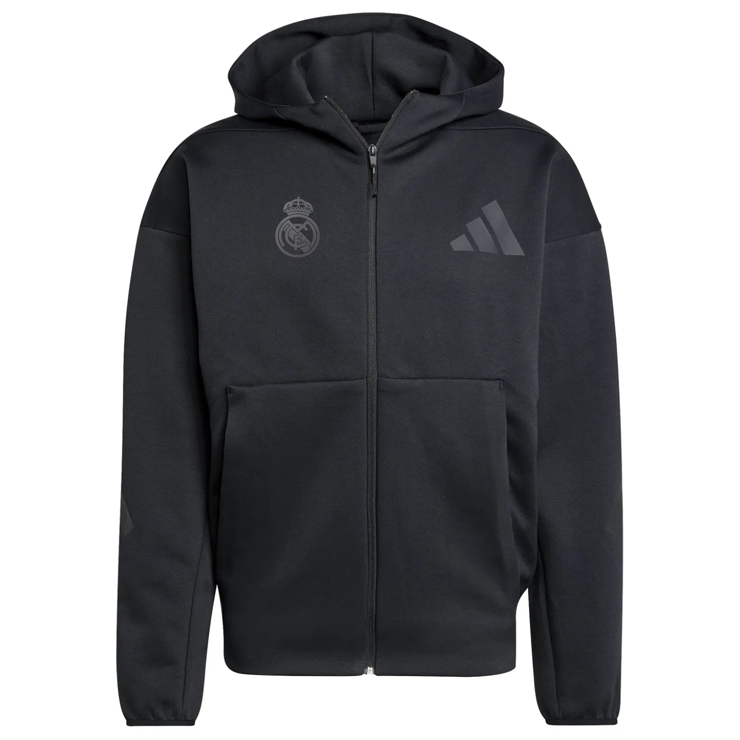 Adidas España, S.A.U Sweatshirts | Hoodies^Mens adidas Real Urban Full Zip Hoodie Black