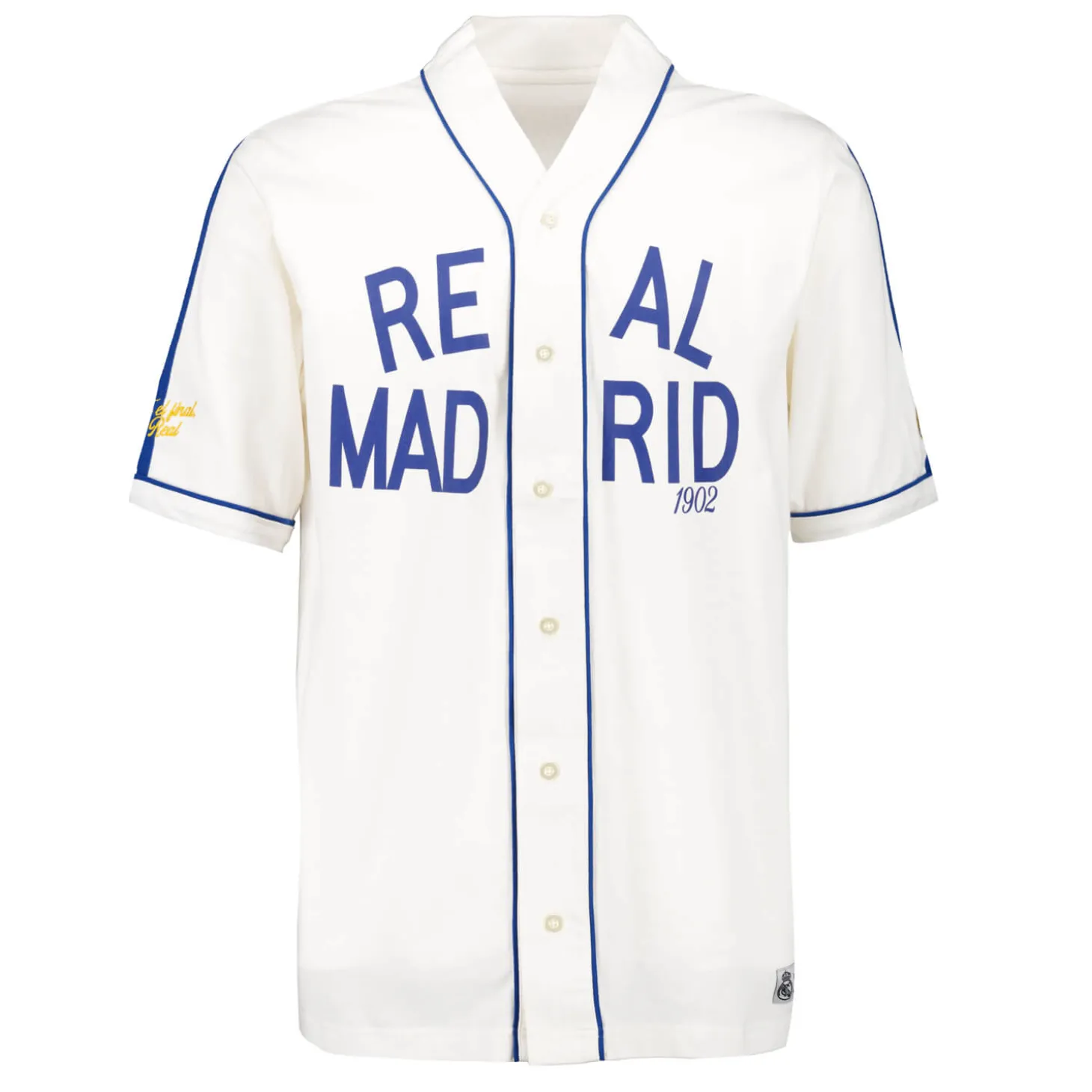 MBA Solutions T-Shirts^Mens Baseball Shirt Off White Real Madrid