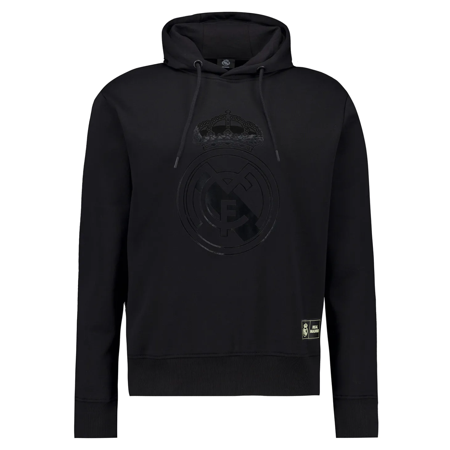 MBA Solutions Sweatshirts^Mens Blackout Hoodie Crest Black Real Madrid