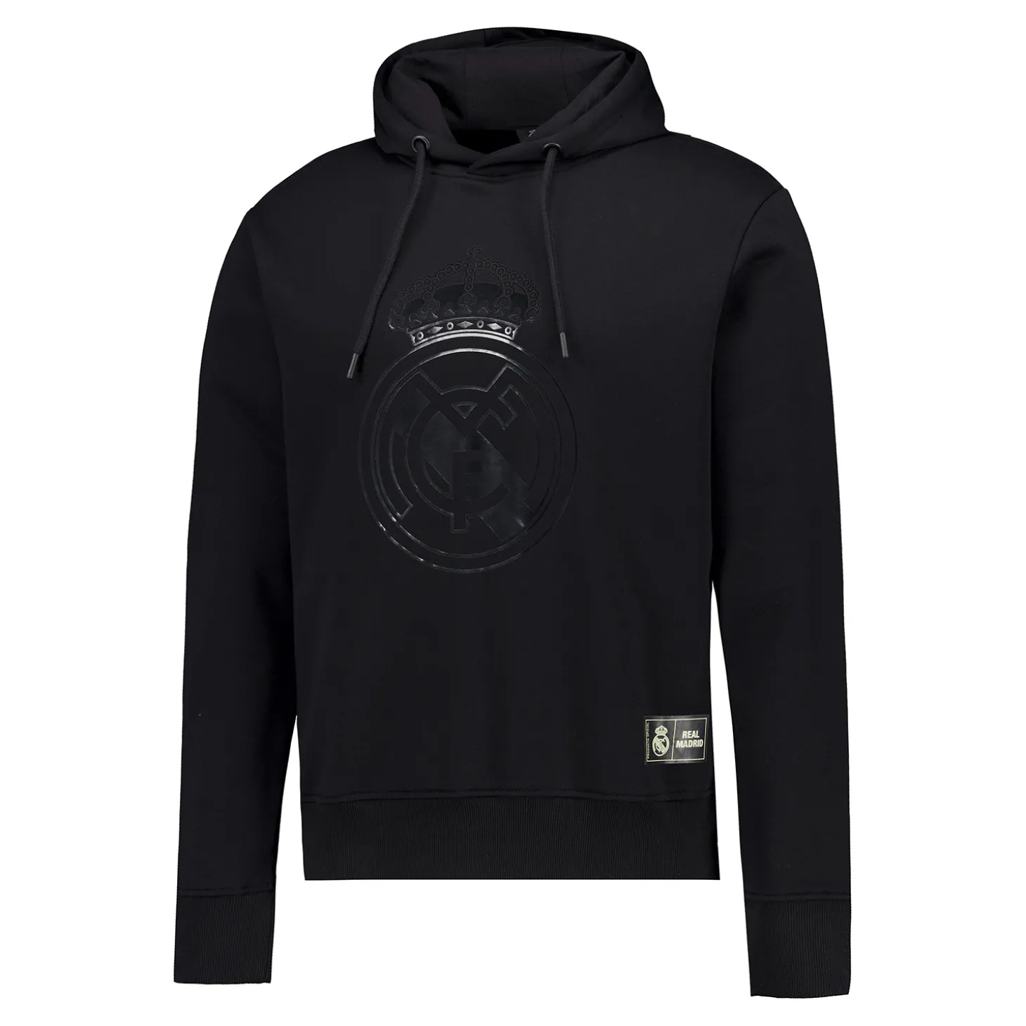 MBA Solutions Sweatshirts^Mens Blackout Hoodie Crest Black Real Madrid