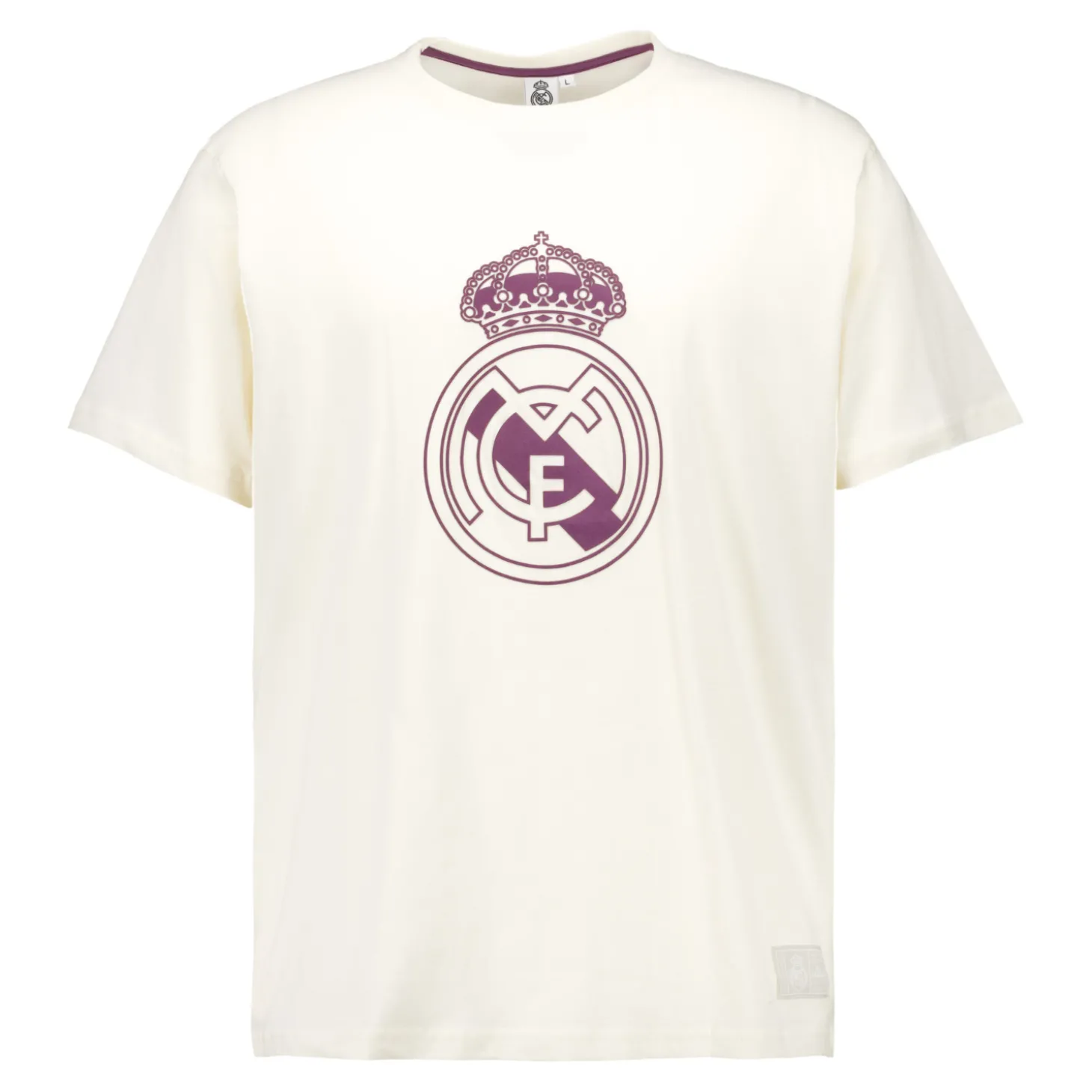 Sport Design Sweden AB T-Shirts^Mens Color Crest T-Shirt Off White Real Madrid