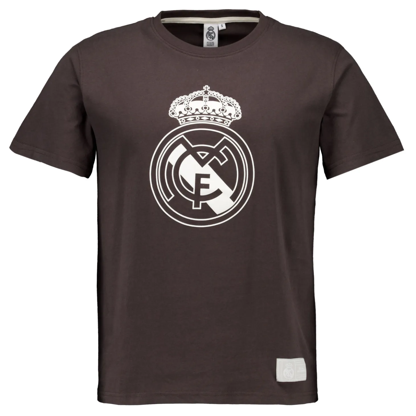 Sport Design Sweden AB T-Shirts^Mens Color Crest T-Shirt Washed Black Real Madrid