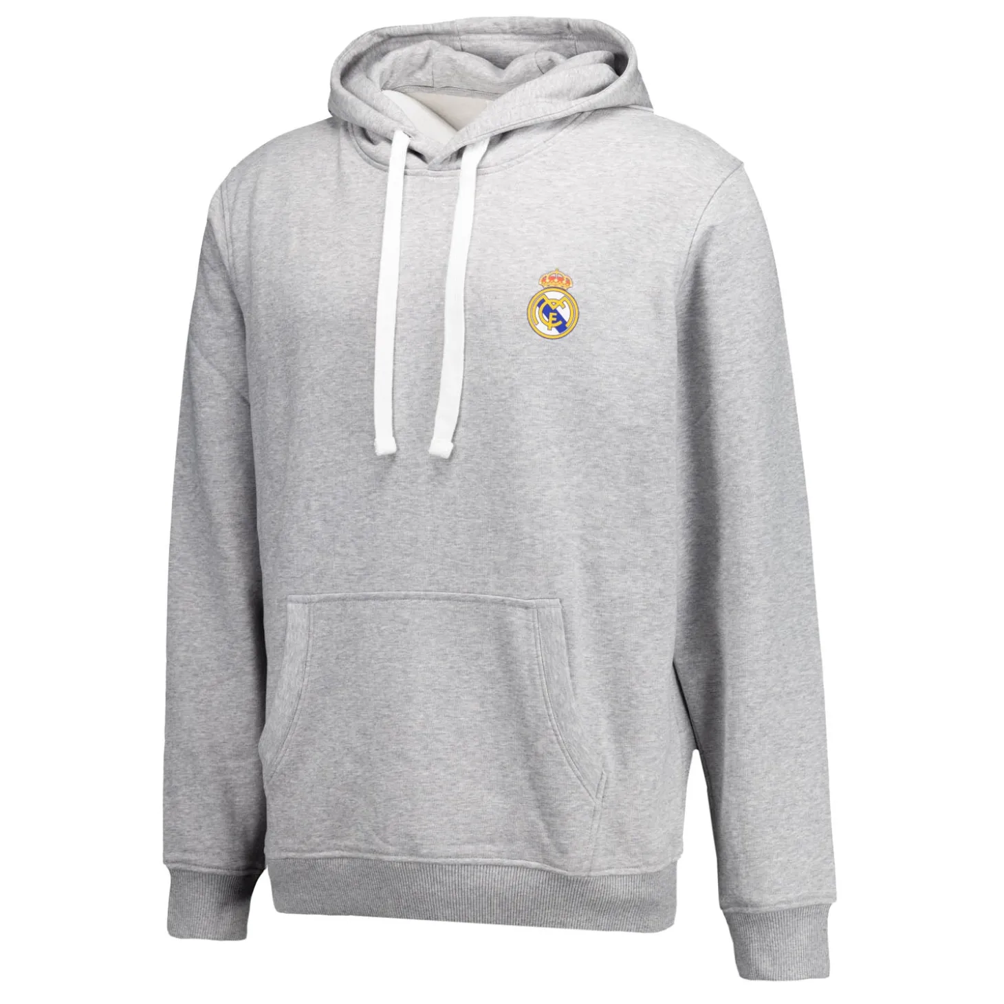 OSDM Sweatshirts^Mens ECO Essentials Real Madrid Color Crest Hoodie Light Grey