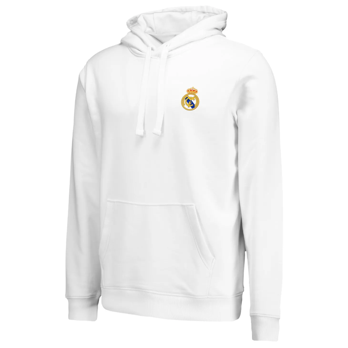 OSDM Sweatshirts^Mens ECO Essentials Real Madrid Color Crest Hoodie White