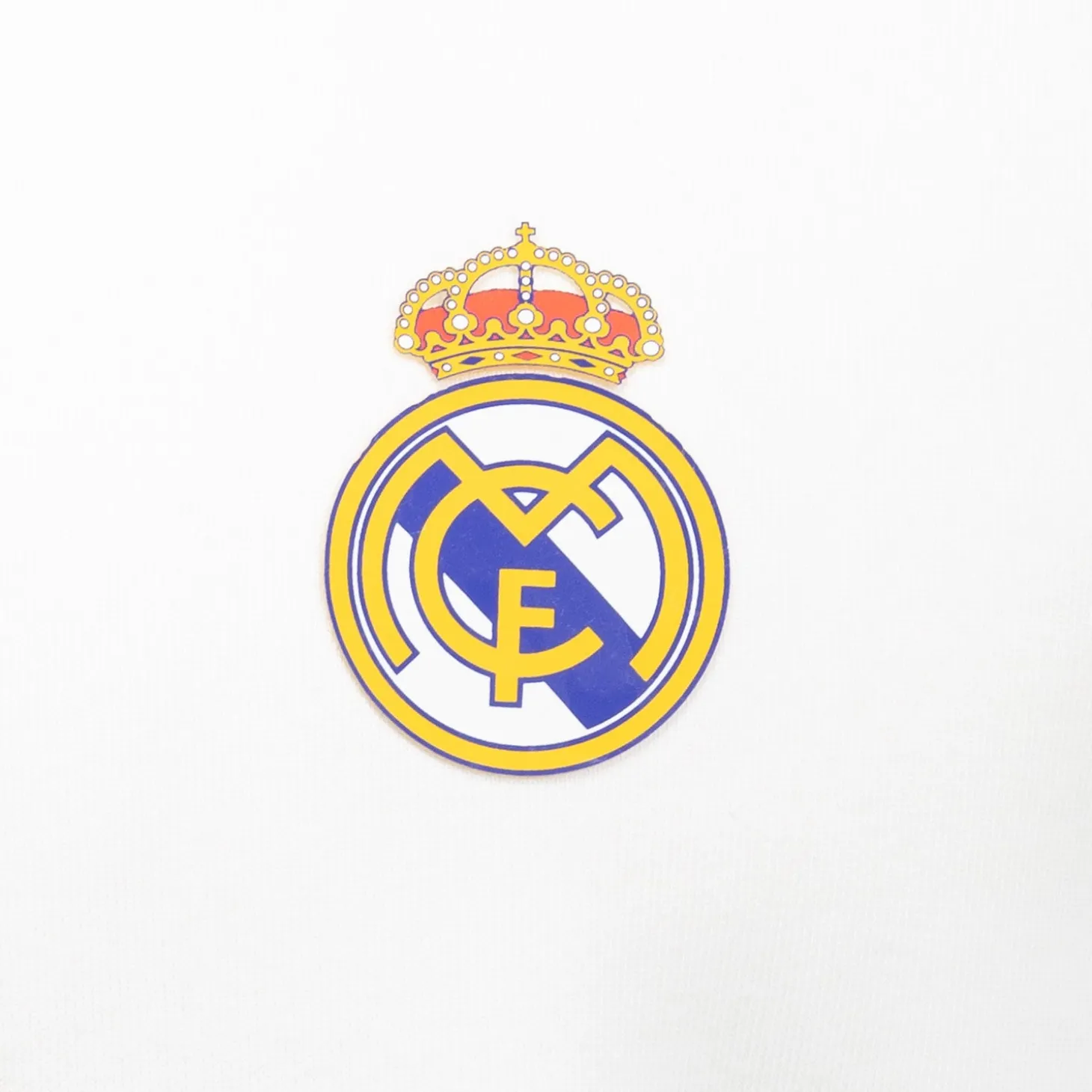 OSDM Sweatshirts^Mens ECO Essentials Real Madrid Color Crest Hoodie White