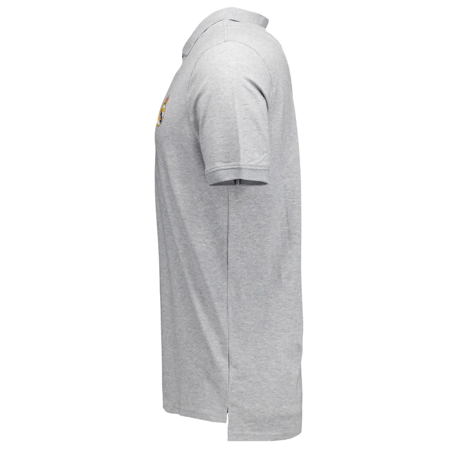OSDM Polos^Mens ECO Essentials Real Madrid Color Crest Polo Light Grey
