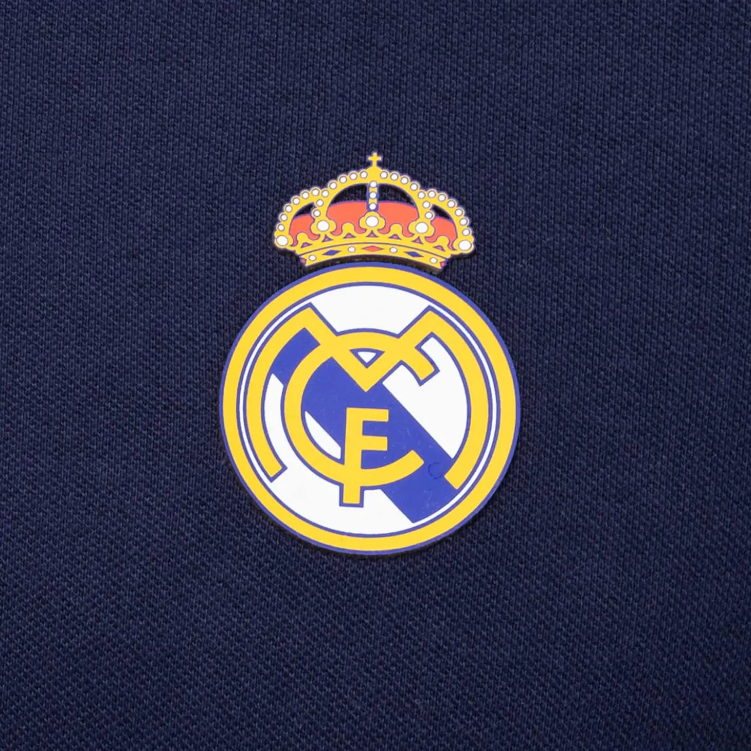 OSDM Polos^Mens ECO Essentials Real Madrid Color Crest Polo Navy