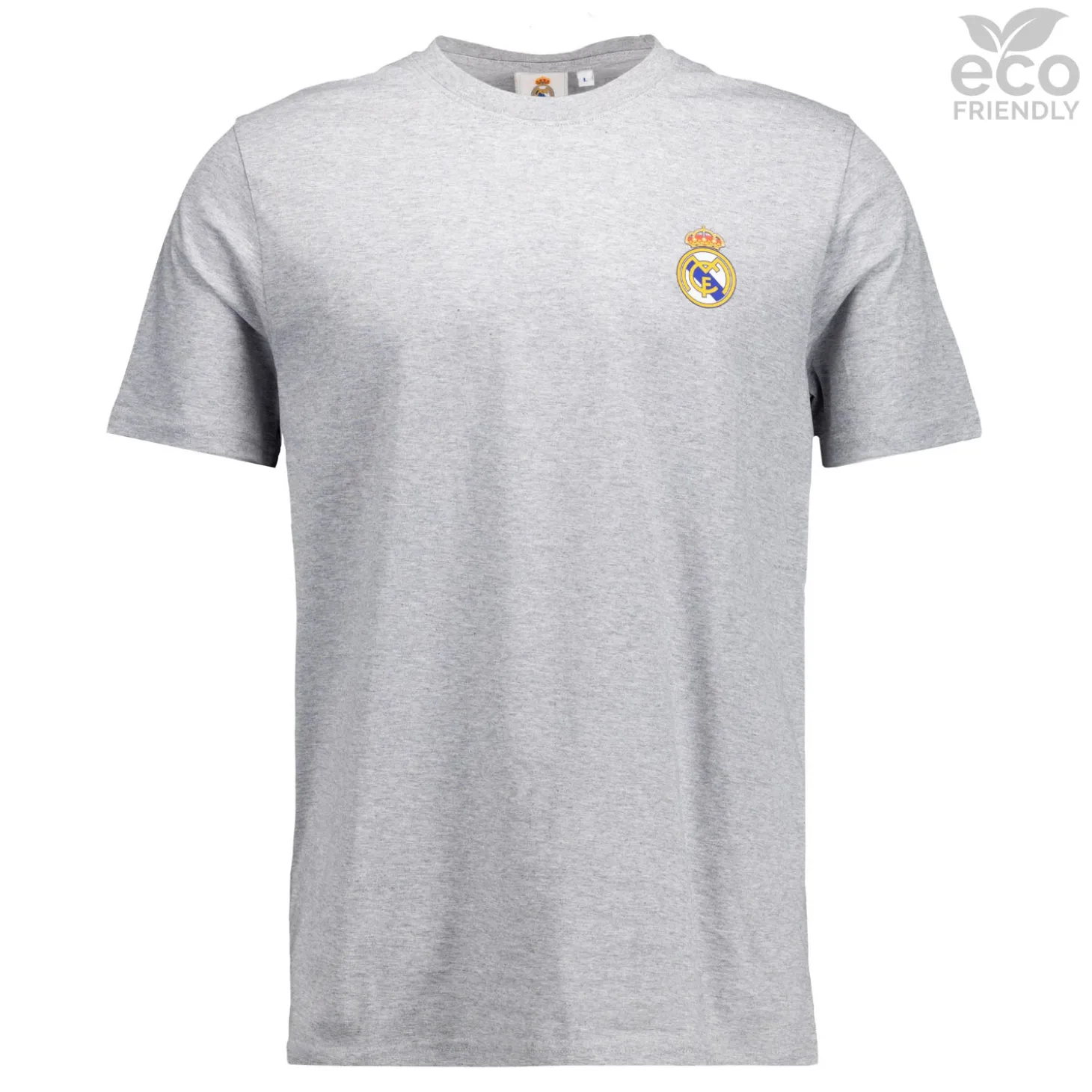 OSDM T-Shirts^Mens ECO Essentials Real Madrid Color Crest T Shirt Light Grey