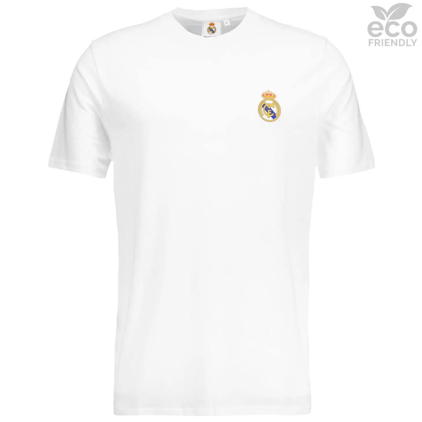 OSDM T-Shirts^Mens ECO Essentials Real Madrid Color Crest T-Shirt White