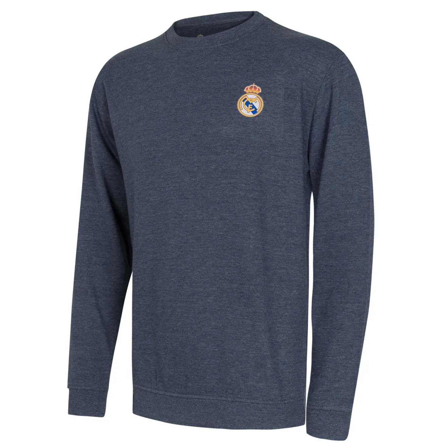 T&F Sweatshirts^Mens Essentials Color Crest Crew Blue Blend