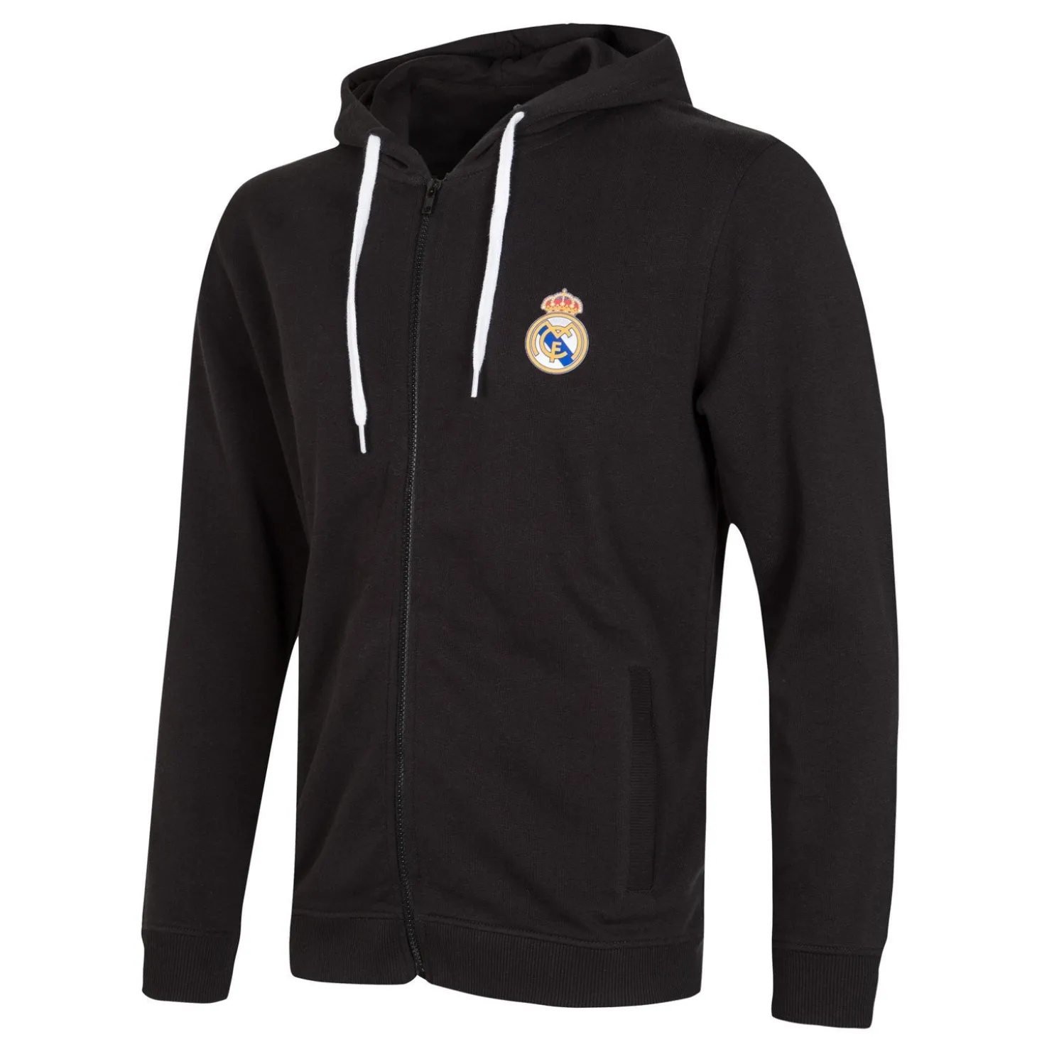 T&F Sweatshirts^Mens Essentials Color Crest Full Zip Hoody Black