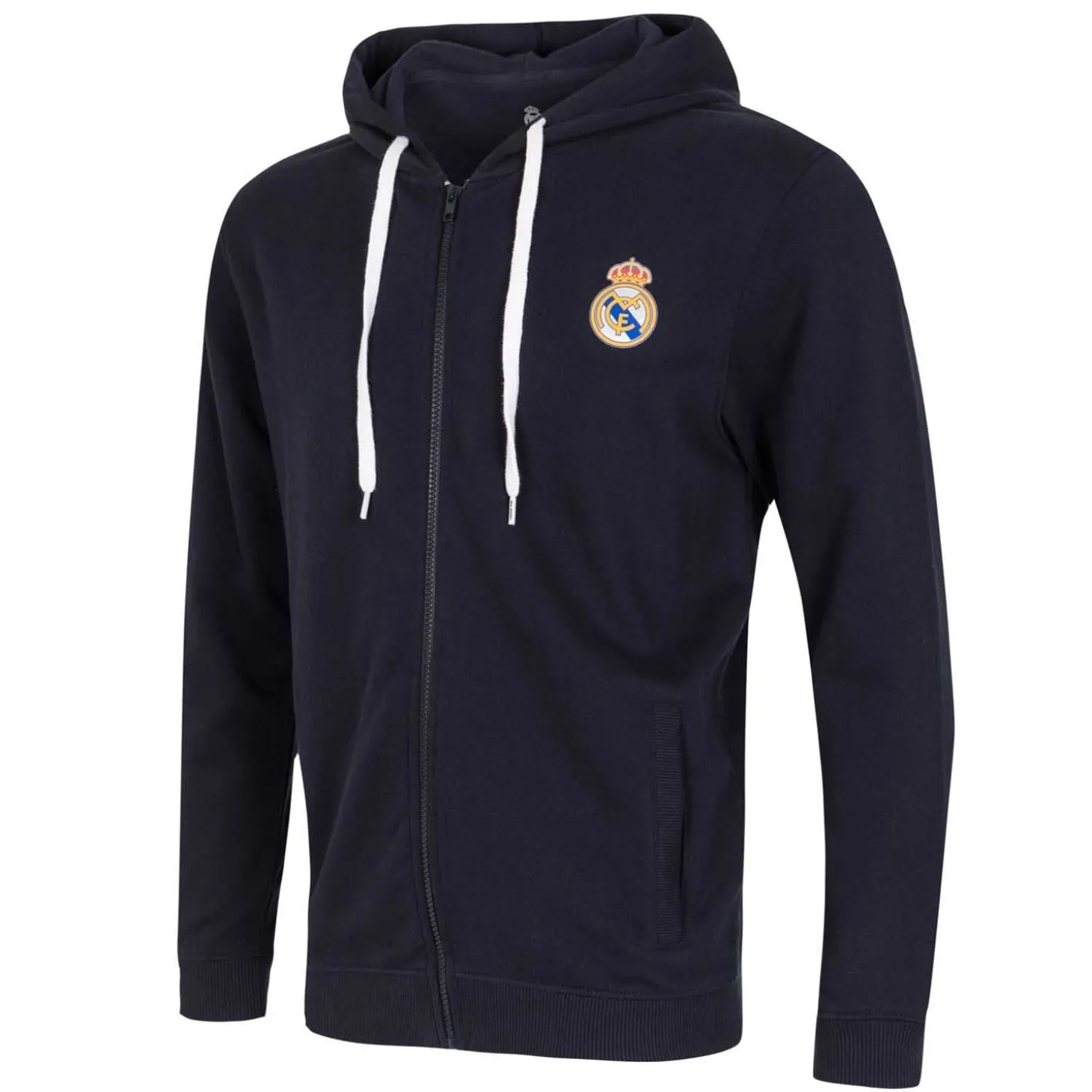 T&F Sweatshirts^Mens Essentials Color Crest Full Zip Hoody Navy