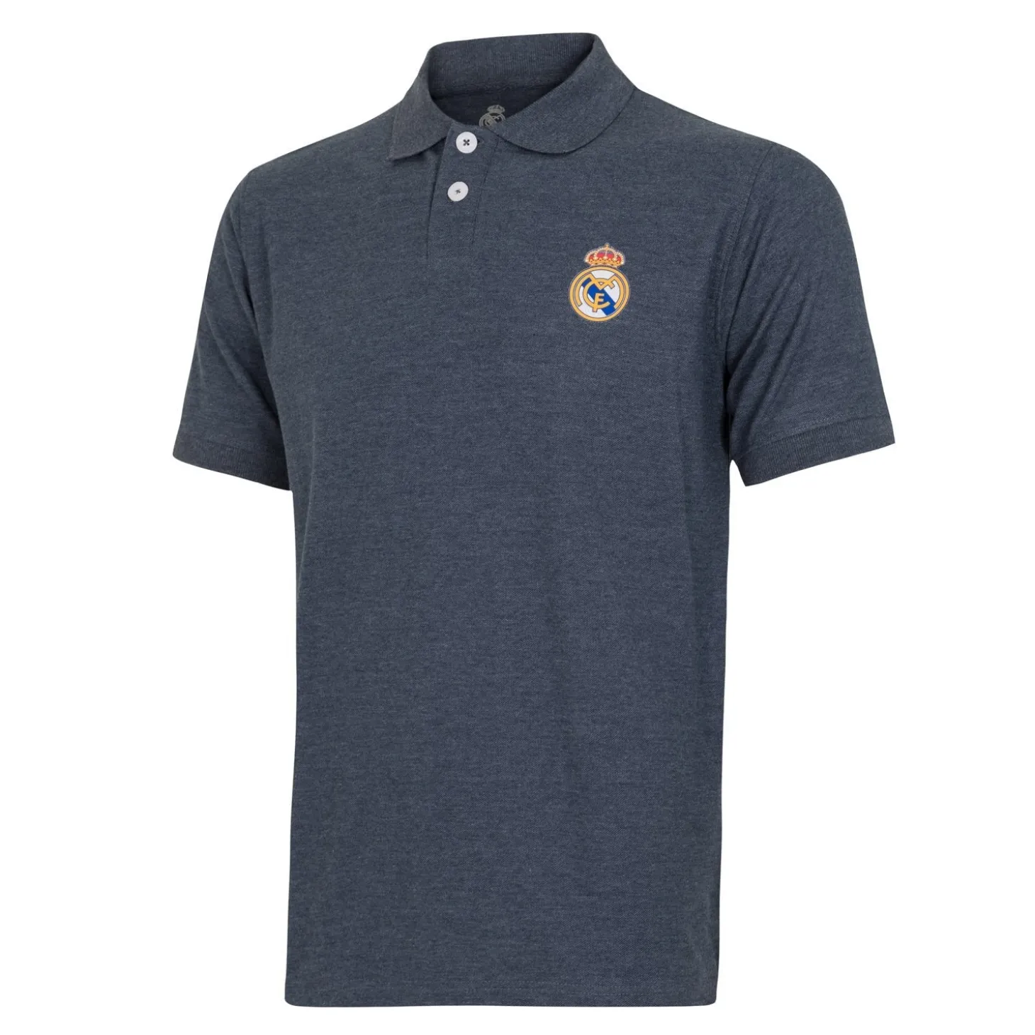 T&F Polos^Mens Essentials Color Crest Polo Blue Blend