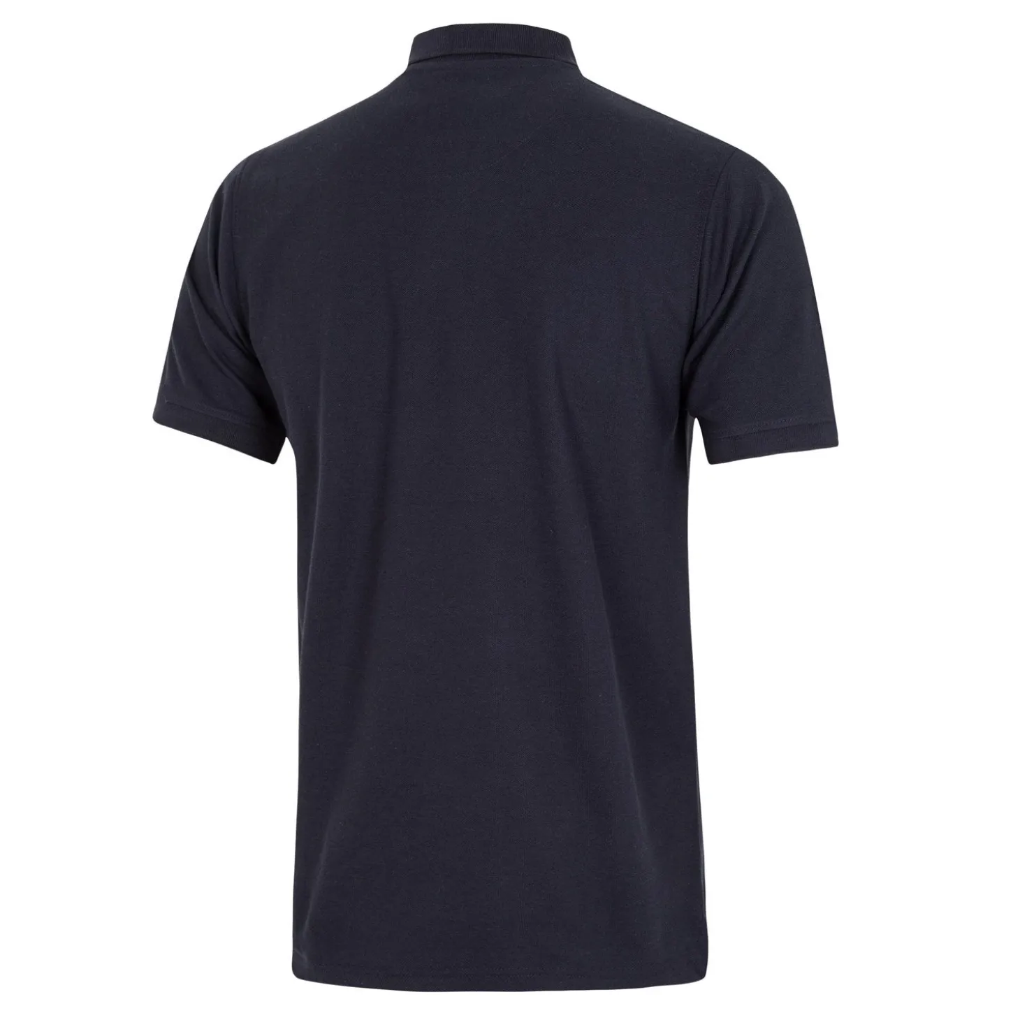 T&F Polos^Mens Essentials Color Crest Polo Navy