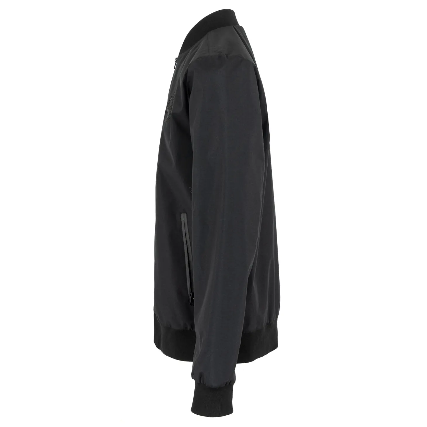 MBA Solutions Jackets^Mens Outerwear Light Bomber Jacket Monocolor Black