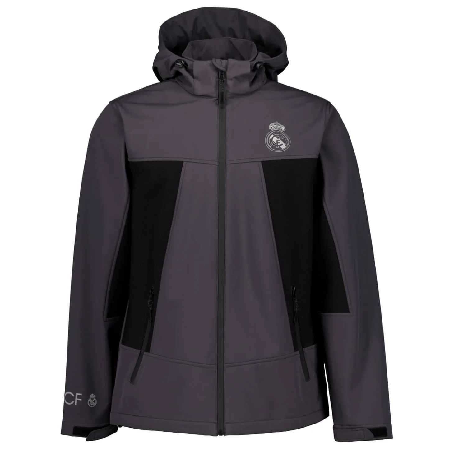 MBA Solutions Jackets^Mens Outerwear Softshell Jacket Dark Grey Real Madrid