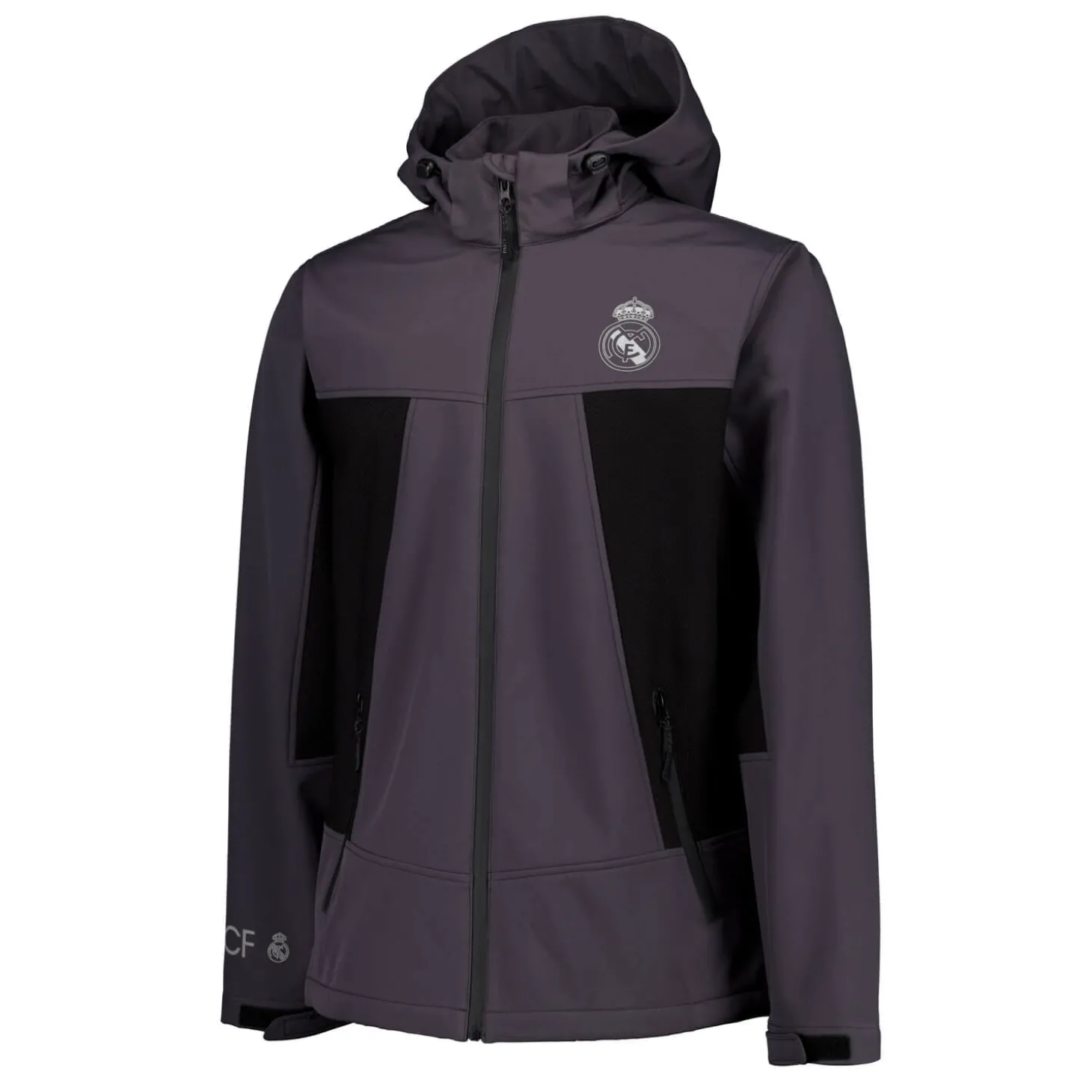 MBA Solutions Jackets^Mens Outerwear Softshell Jacket Dark Grey Real Madrid