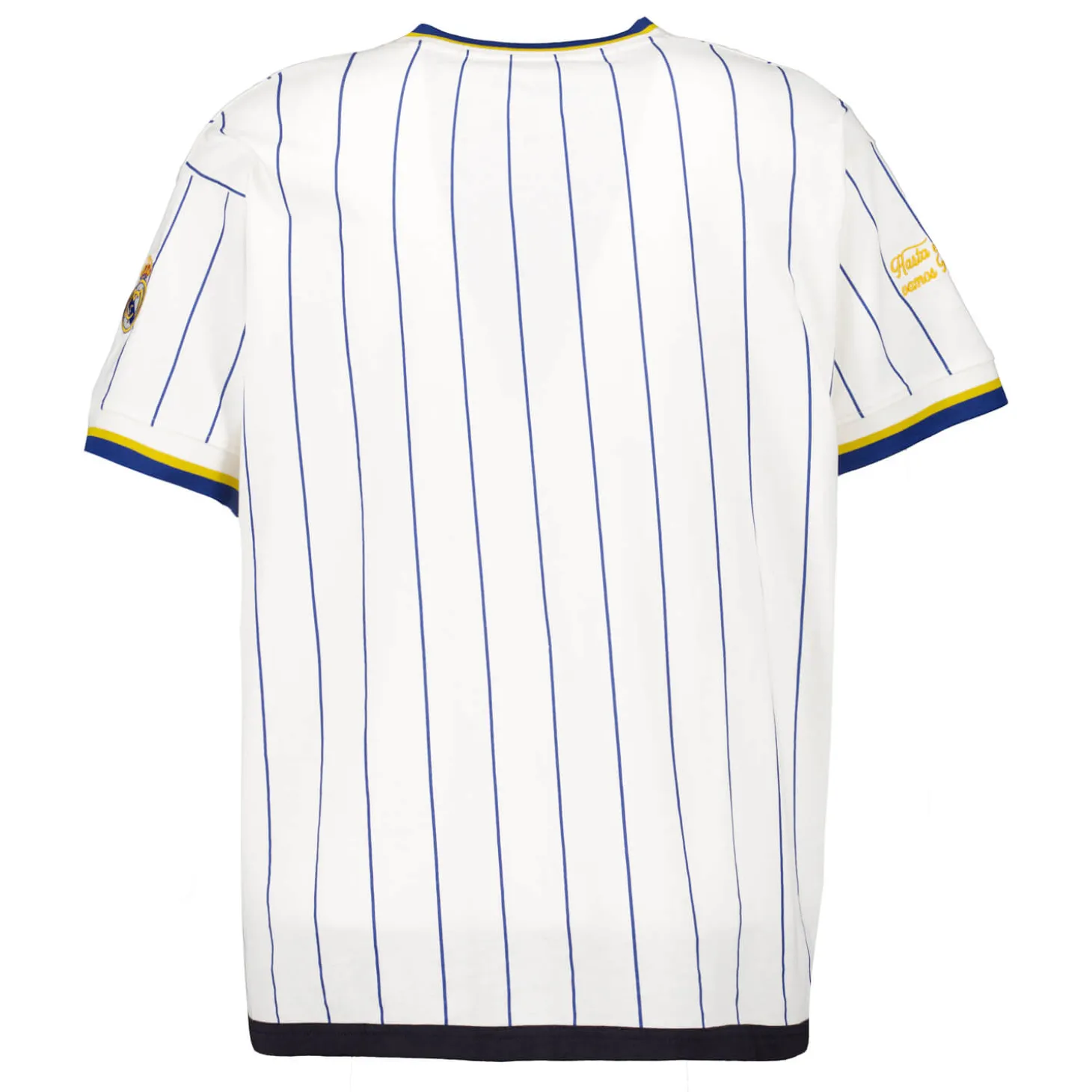 MBA Solutions T-Shirts^Mens Oversized Striped Baseball T-Shirt Off White Real Madrid
