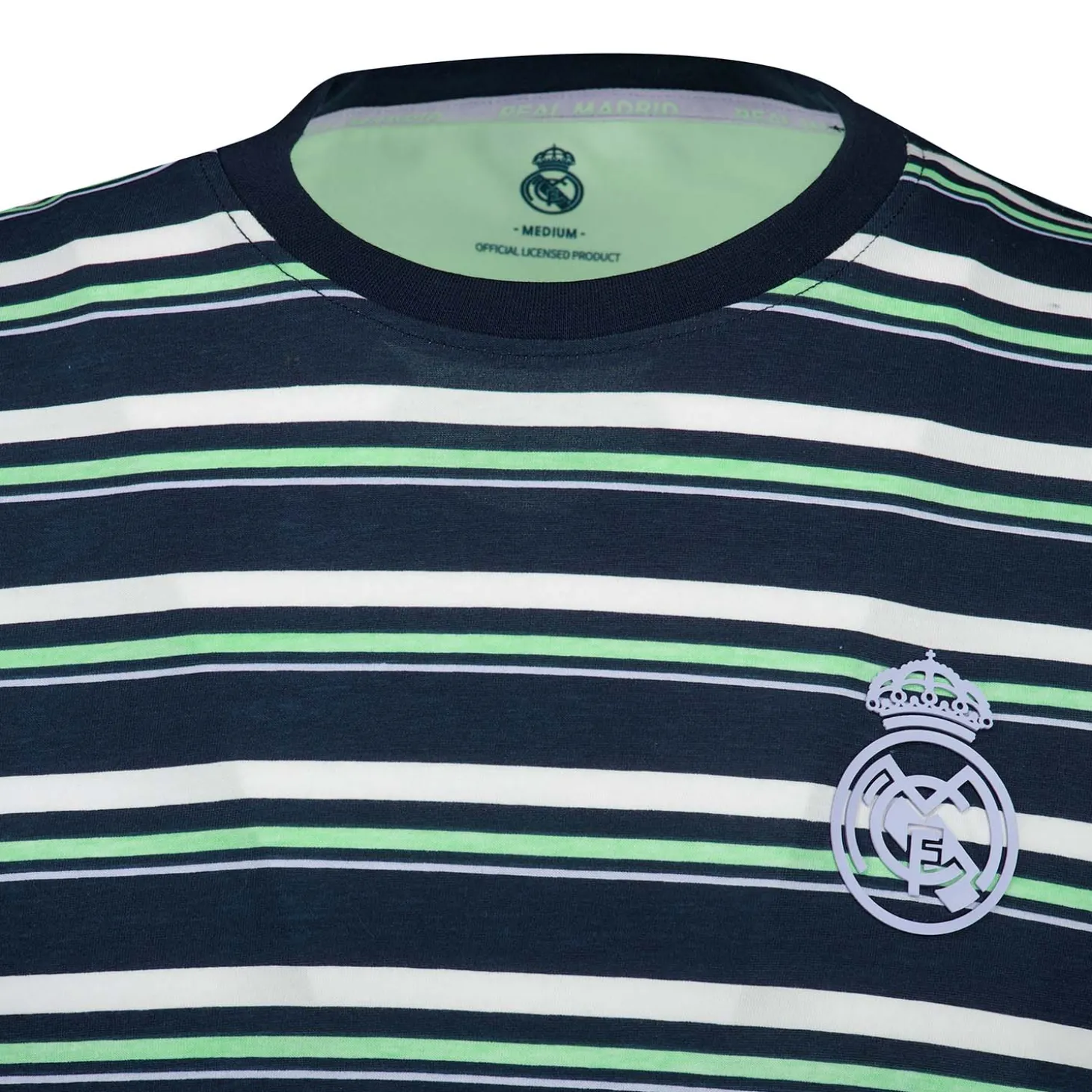 Foundry T-Shirts^Mens Pastel Single T-Shirt Y/D Stripe Tee Dark Real Madrid