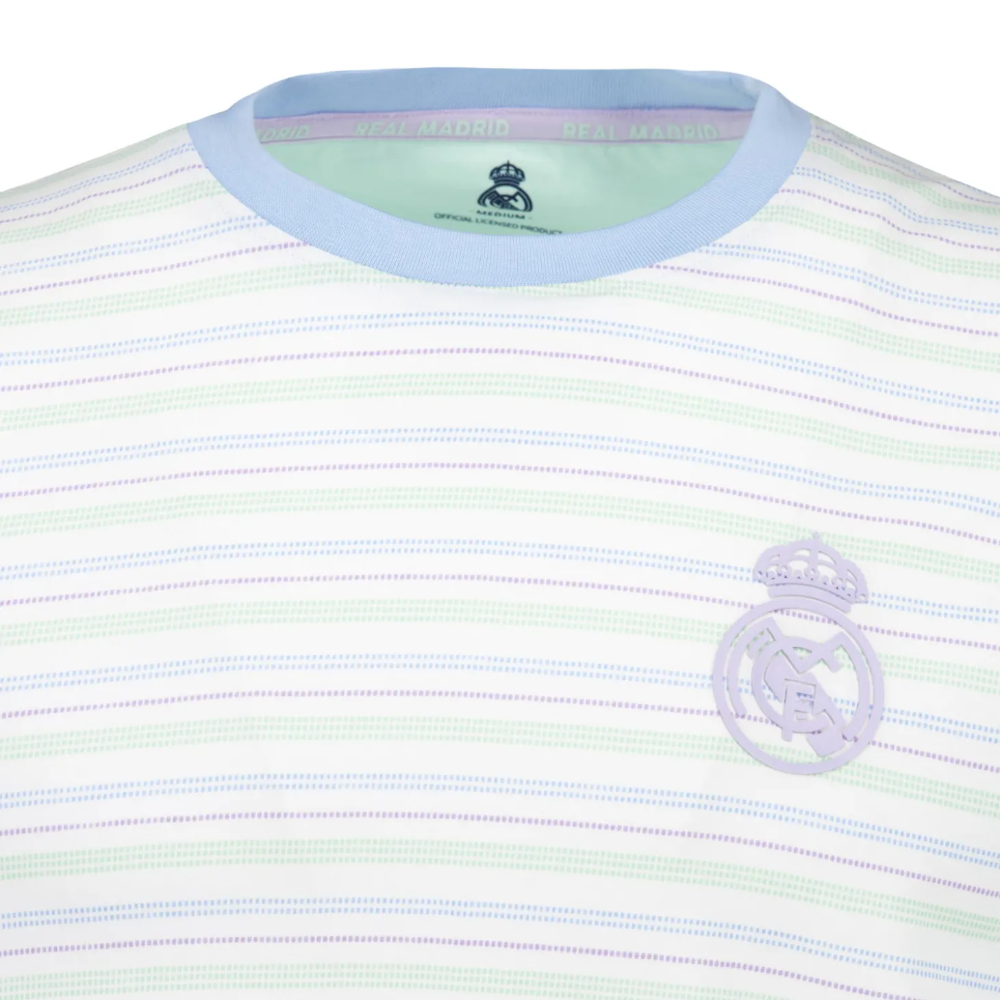 Foundry T-Shirts^Mens Pastel Single T-Shirt Y/D Stripe Tee Light Real Madrid