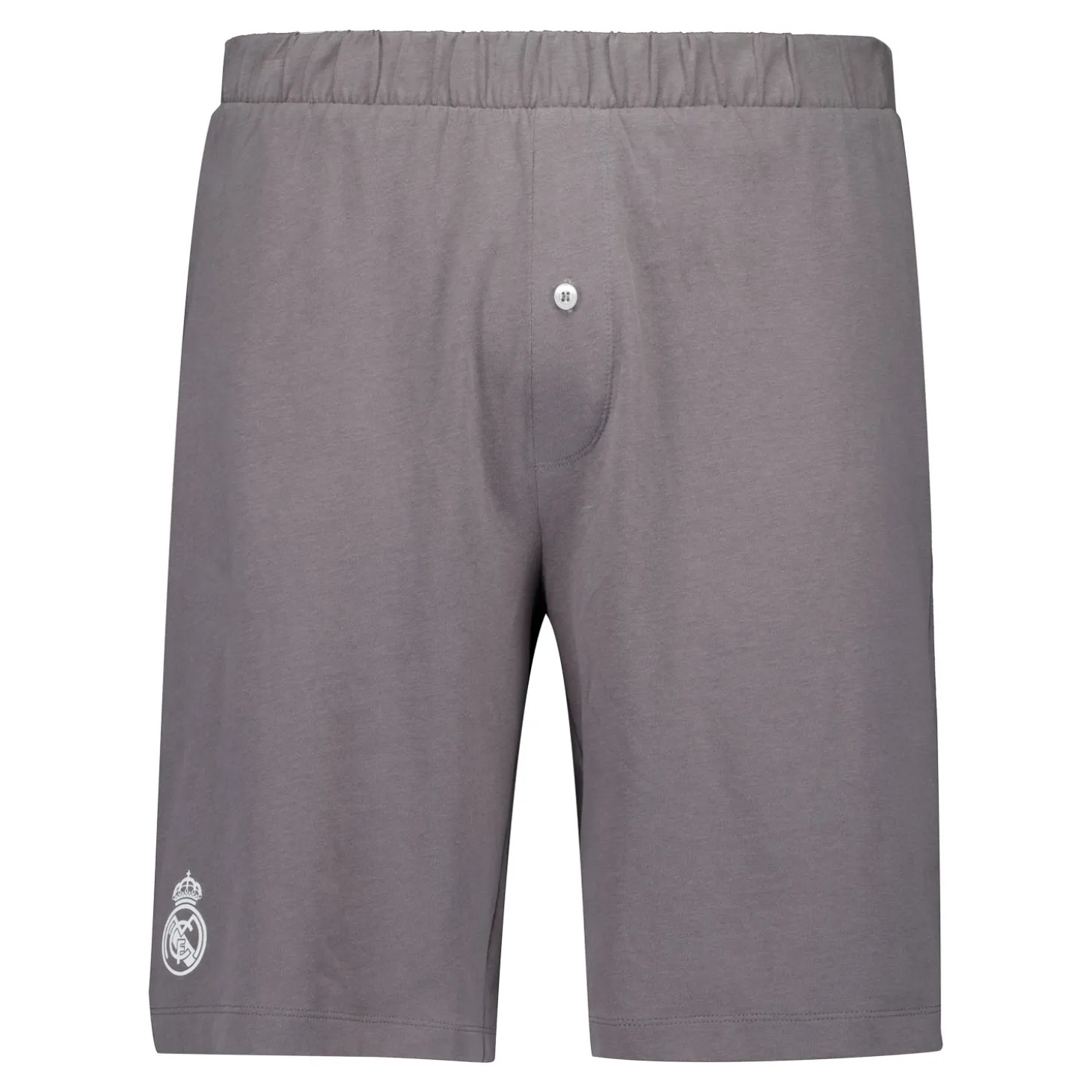 OSDM Nightwear^Mens Real Madrid White Dreams Pijama Set Henley Shorts Grey