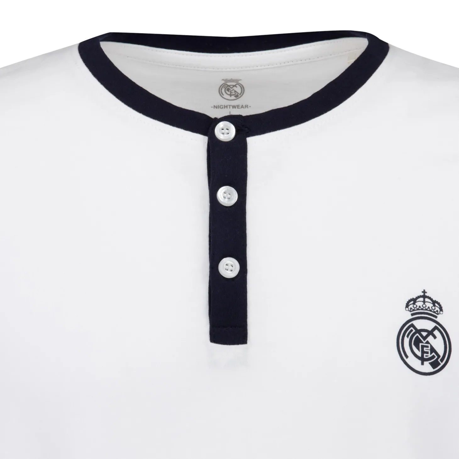 OSDM T-Shirts | Nightwear^Mens Real Madrid White Dreams Pijama Set T-Shirt & Fleece Pants Navy