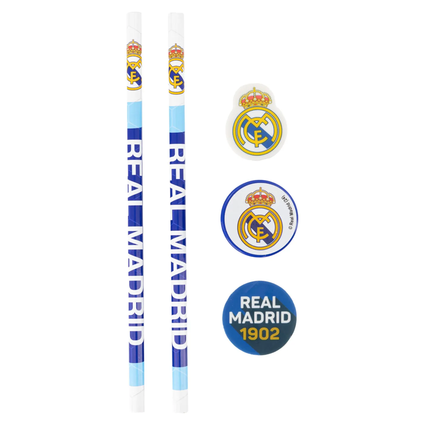 CyP Brands Evolution S.L. Stationery^5 Piece Stationery Set Real Madrid