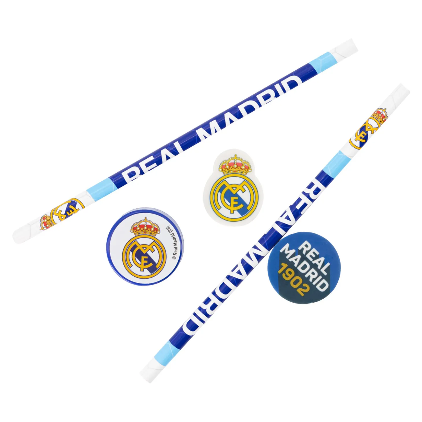 CyP Brands Evolution S.L. Stationery^5 Piece Stationery Set Real Madrid