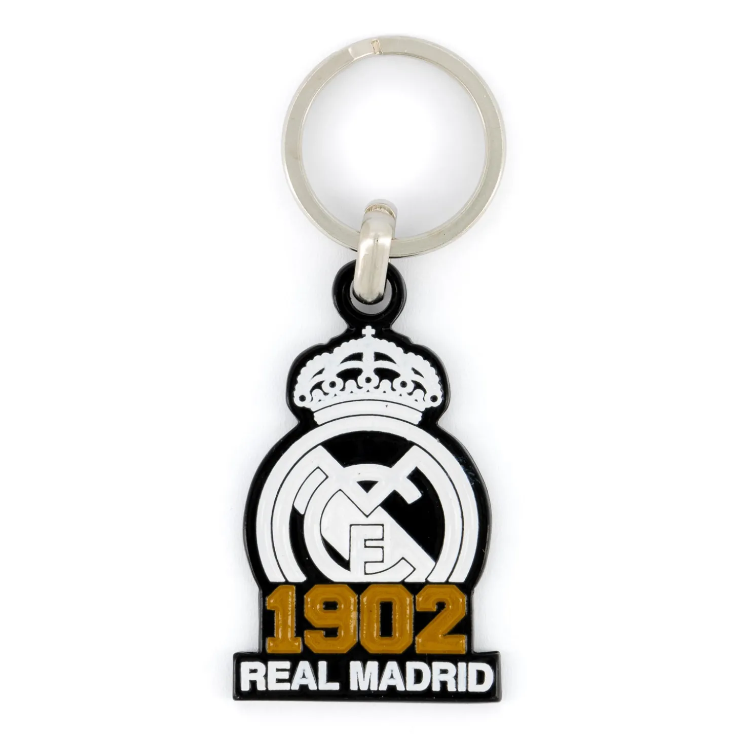 Promoestrategia, S.L. Keyrings^Real Madrid 1902 Crest Keyring White/Black