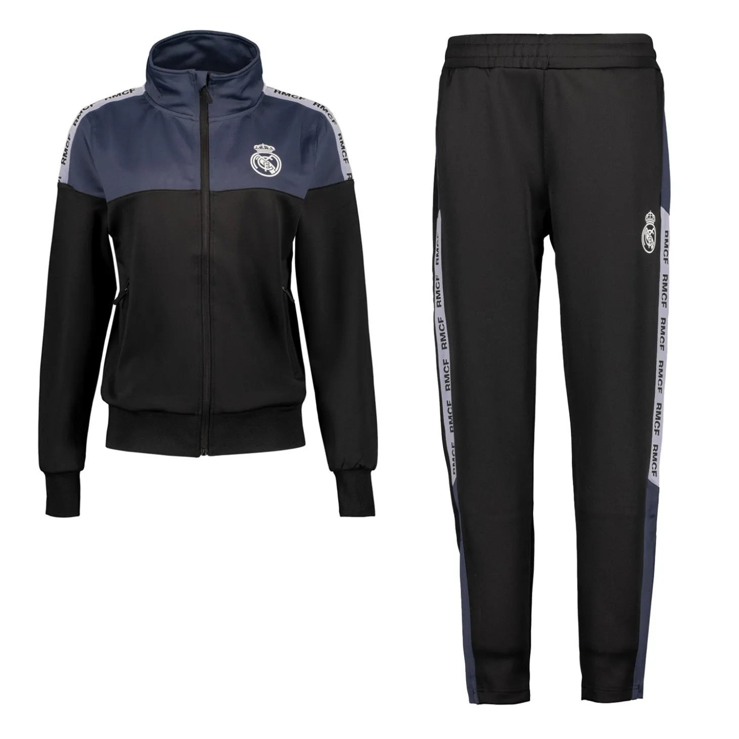 Project Rogers & JLK, S.L. Tracksuits | Tracksuits^Real Madrid Tracksuit Black/Grey/White RMCF sleeve tape