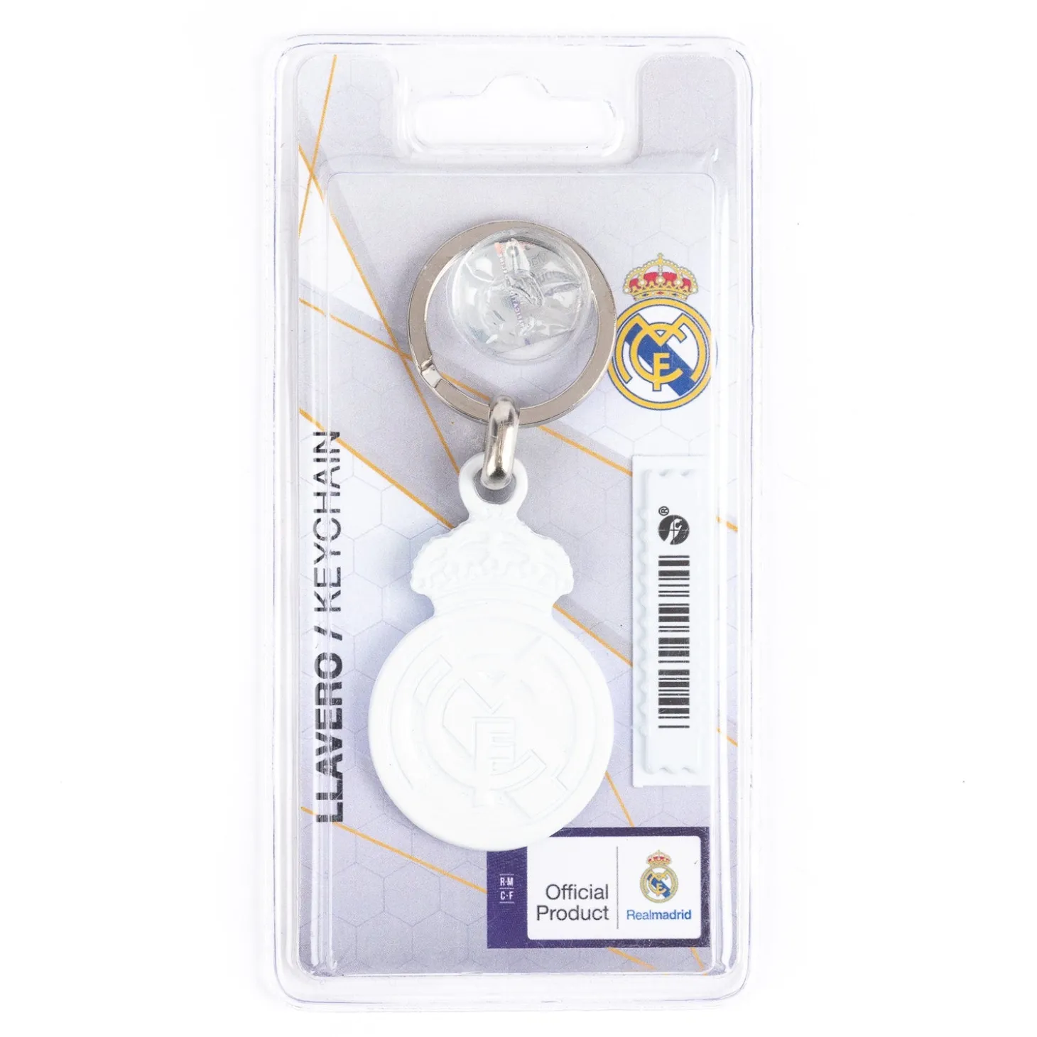 Promoestrategia, S.L. Keyrings^Real Madrid White Crest Keyring