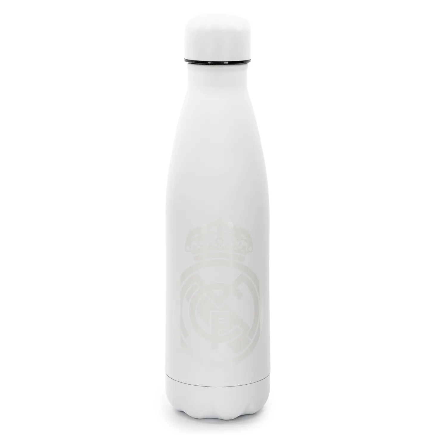 CyP Brands Evolution S.L. Glassware & Cups^Steel 500ml Rubberized Bottle White Real Madrid