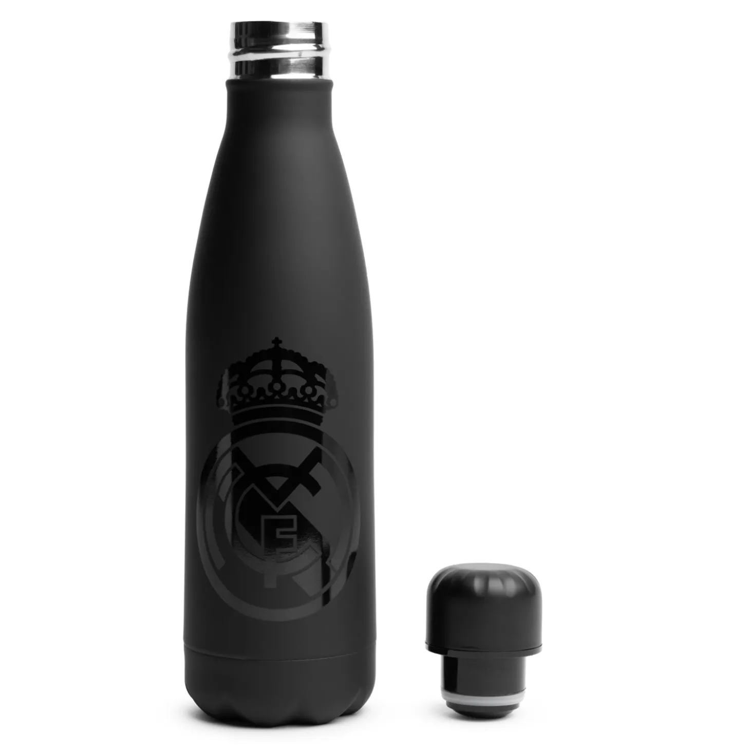 CyP Brands Evolution S.L. Glassware & Cups^Steel Rubberized Bottle Black/Black 500ml
