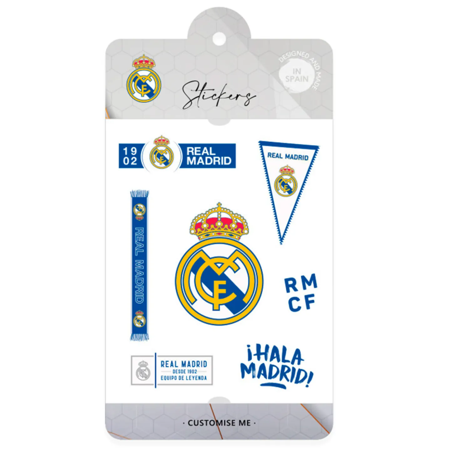JLK Merchandising, S.L. Stationery^Stickers Color Crest Real Madrid