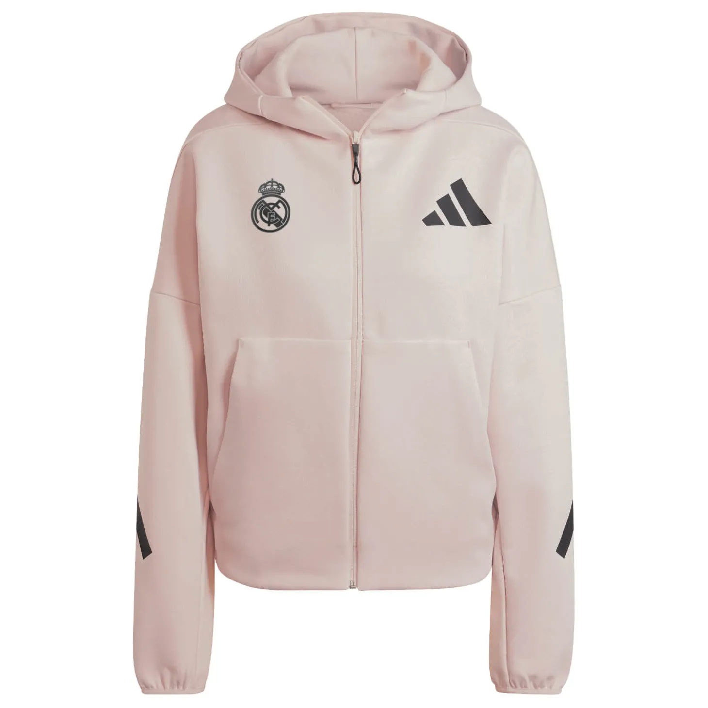 Adidas España, S.A.U Jackets | Sweatshirts^Womens adidas Real Urban Full Zip Hoodie Light Pink