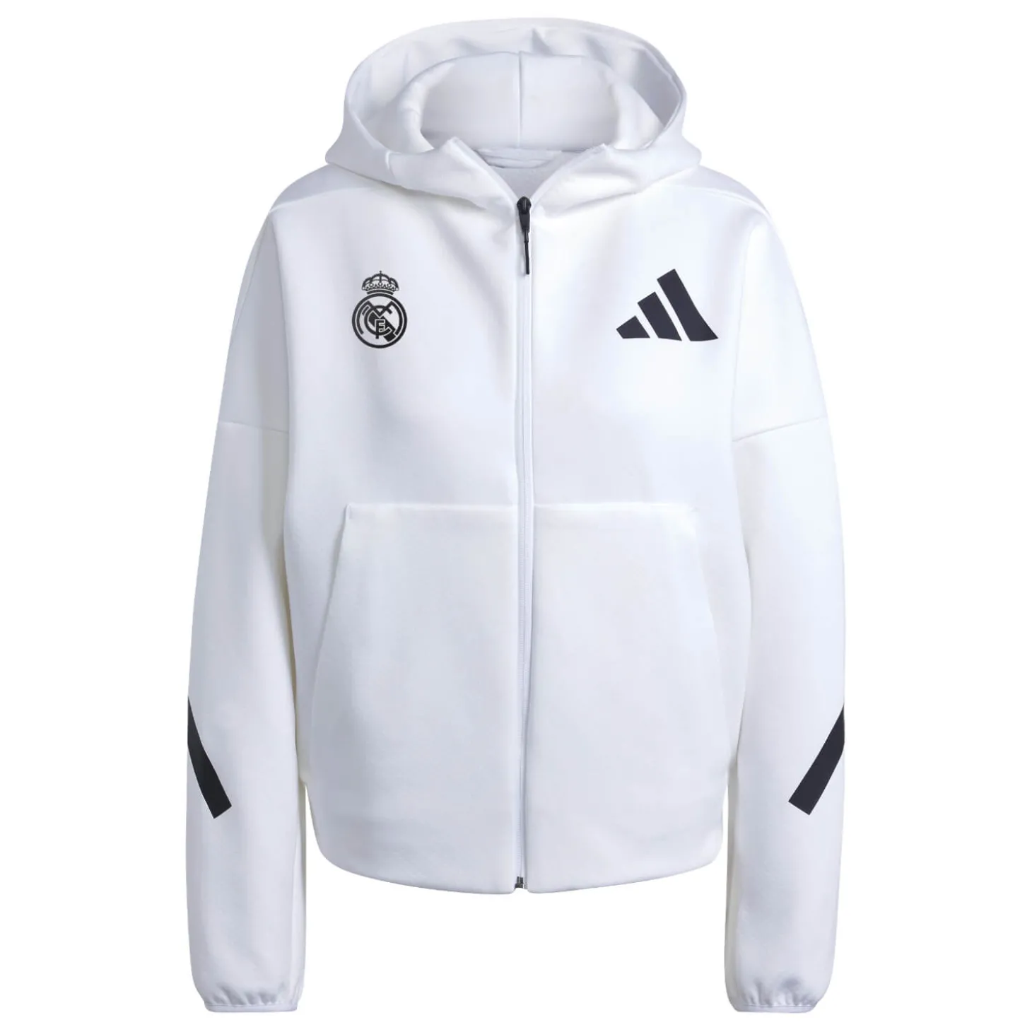 Adidas España, S.A.U Tracksuits | T-Shirts^Womens adidas Real Urban Full Zip Hoodie White