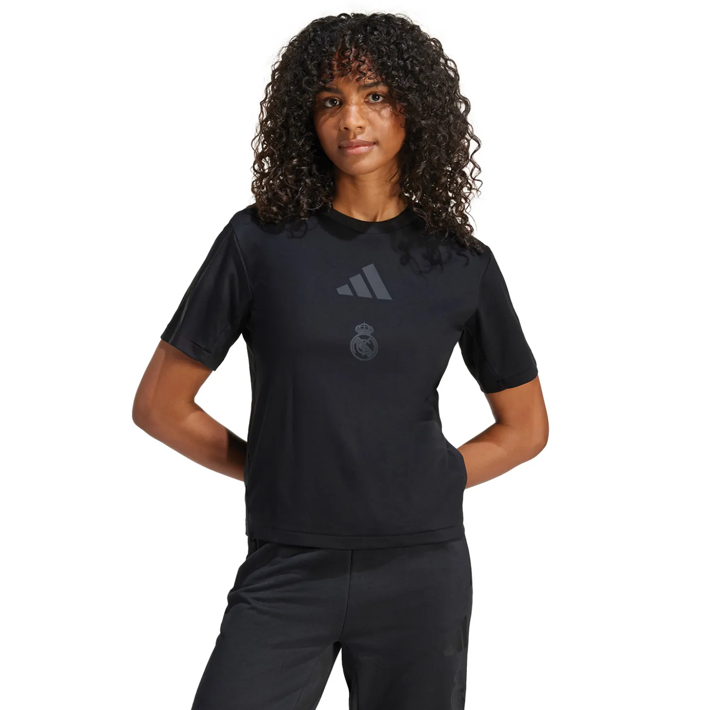 Adidas España, S.A.U T-Shirts | Tracksuits^Womens adidas Real Urban T-Shirt Black