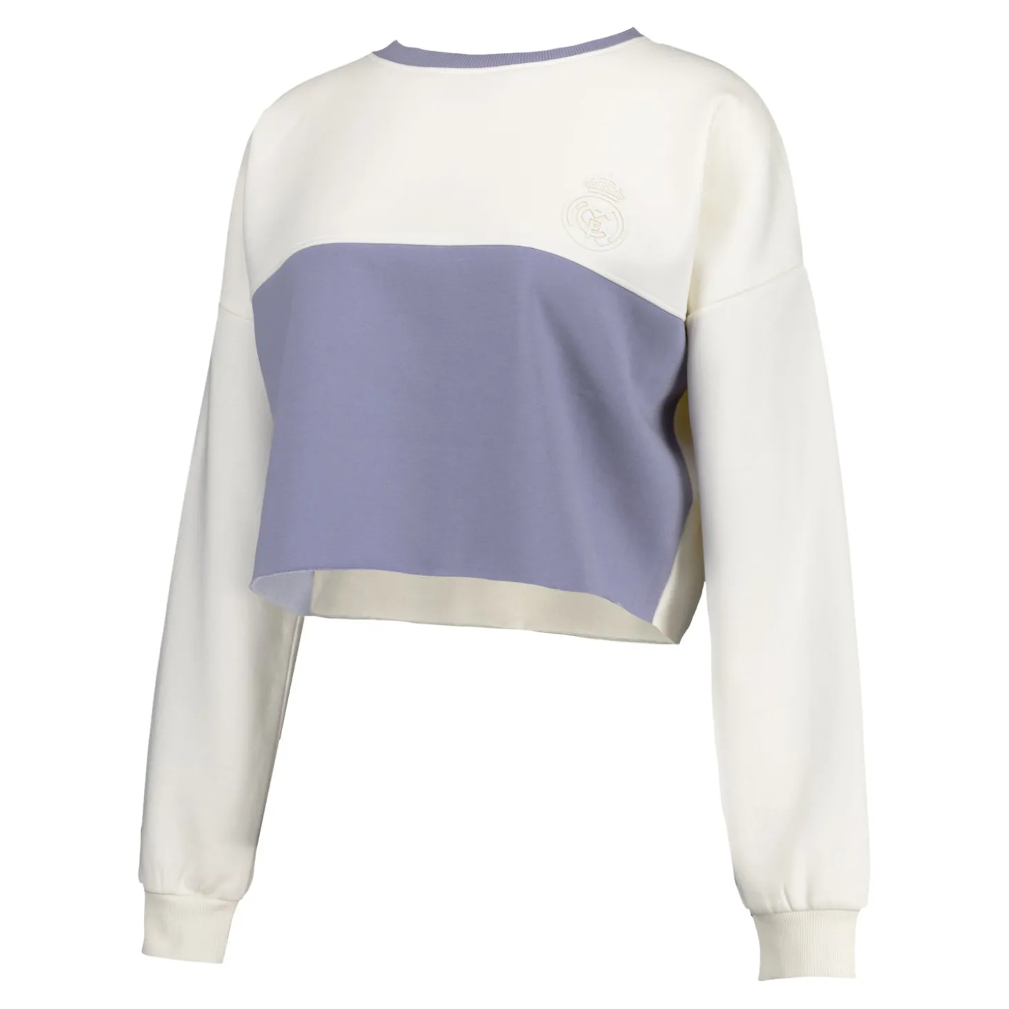 Foundry Sweatshirts^Womens Real Madrid Ladies Vintage Bone Cropped Panel Sweatshirt