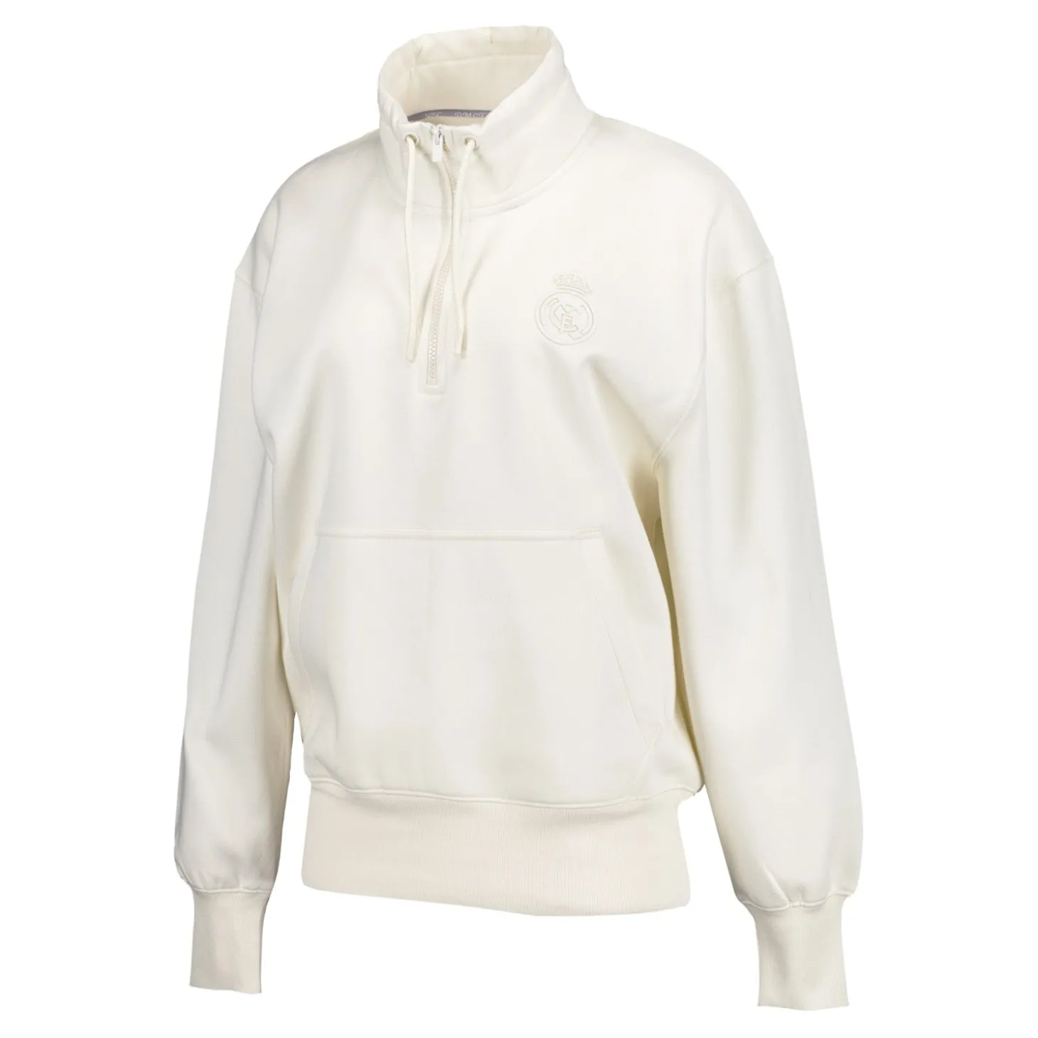 Foundry Sweatshirts^Womens Real Madrid Ladies Vintage Bone Zip Collar Sweatshirt
