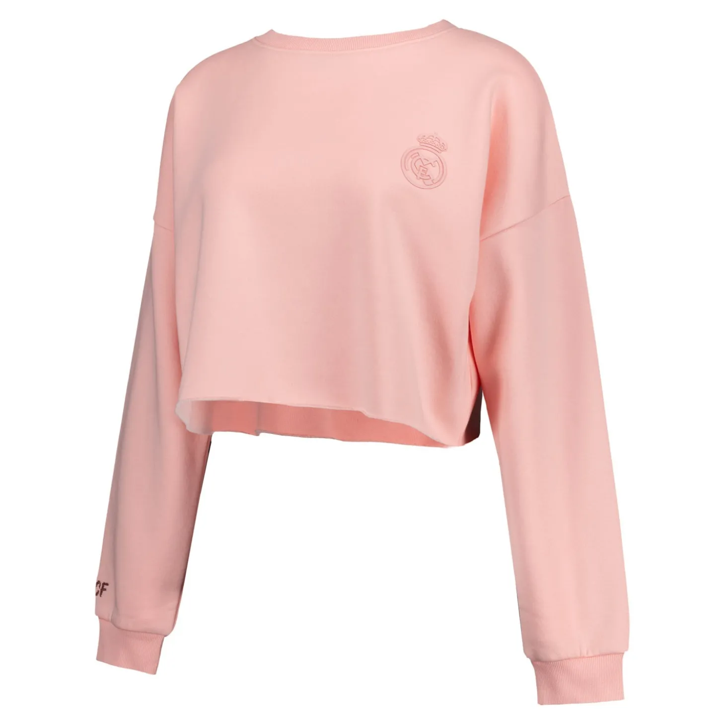 Foundry Sweatshirts^Womens Real Madrid Ladies Vintage Pink Cropped Sweatshirt