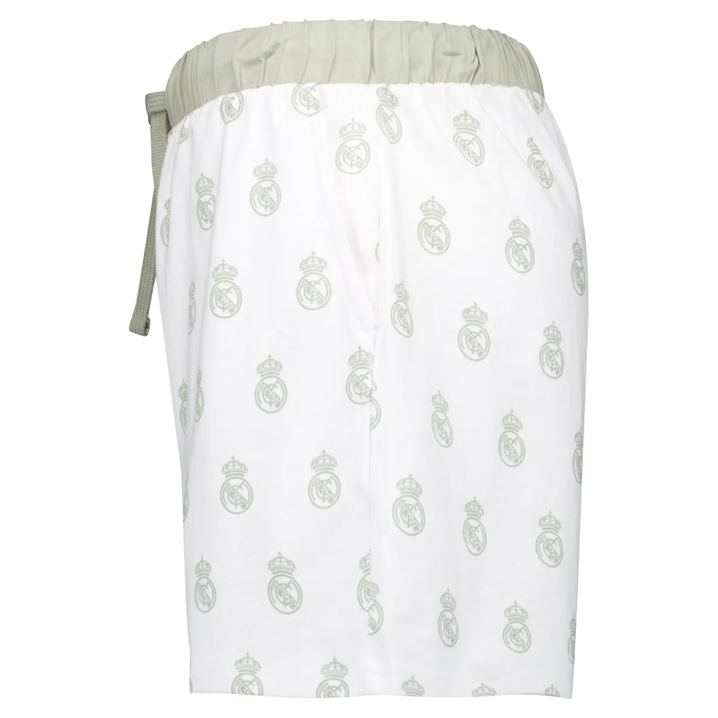 OSDM T-Shirts | Nightwear^Womens Real Madrid White Dreams Pijama Set Printed Crest T-Shirt & Shorts Green