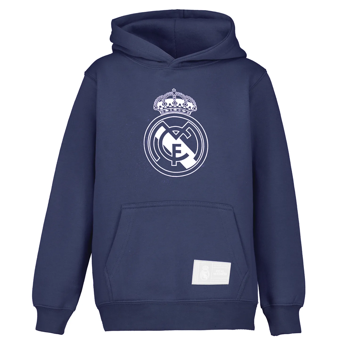 Sport Design Sweden AB Sweatshirts^Youth Color Crest Hoodie Navy Real Madrid