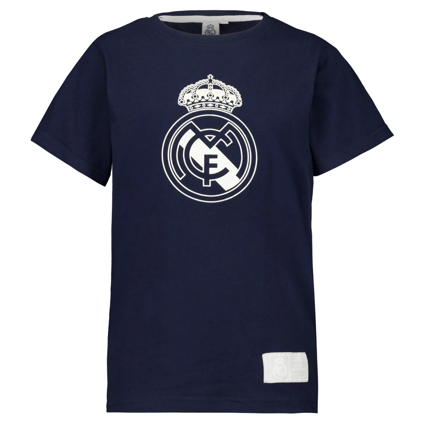 Sport Design Sweden AB T-Shirts^Youth Color Crest T-Shirt Navy Real Madrid