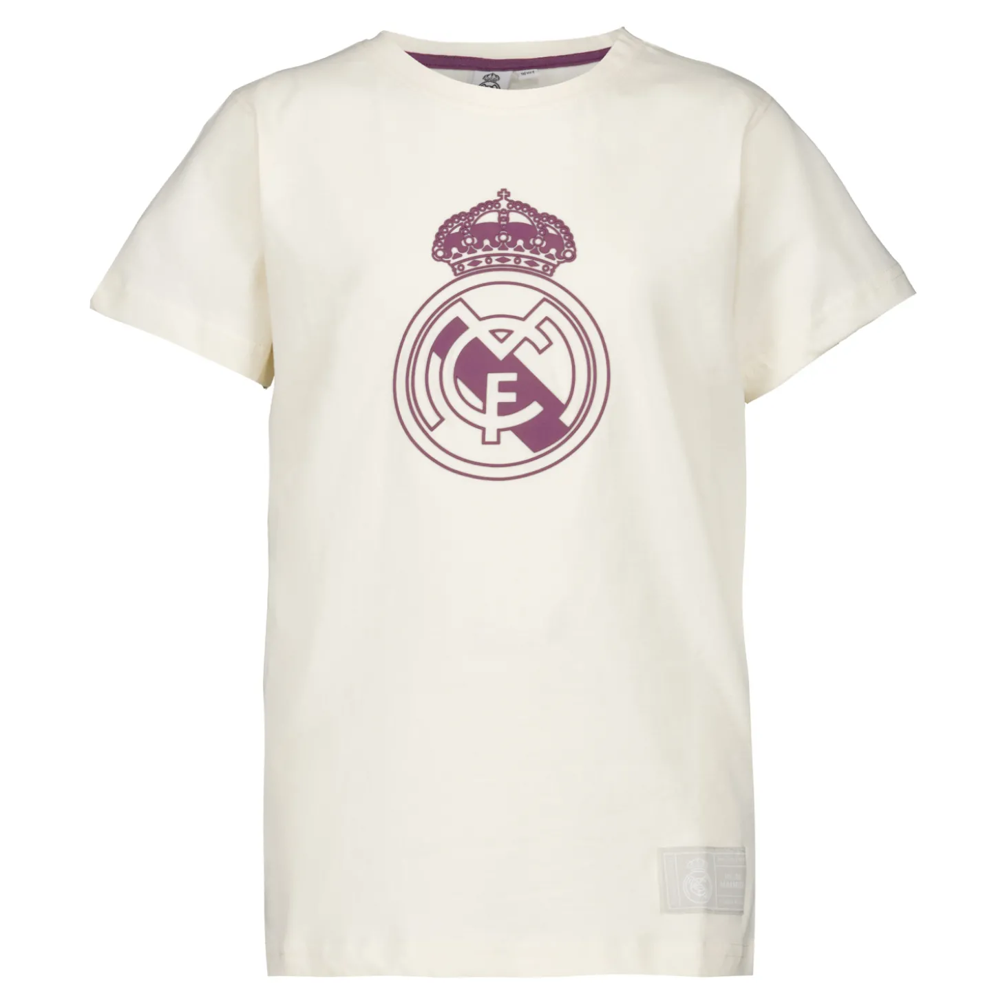 Sport Design Sweden AB T-Shirts^Youth Color Crest T-Shirt Off White Real Madrid