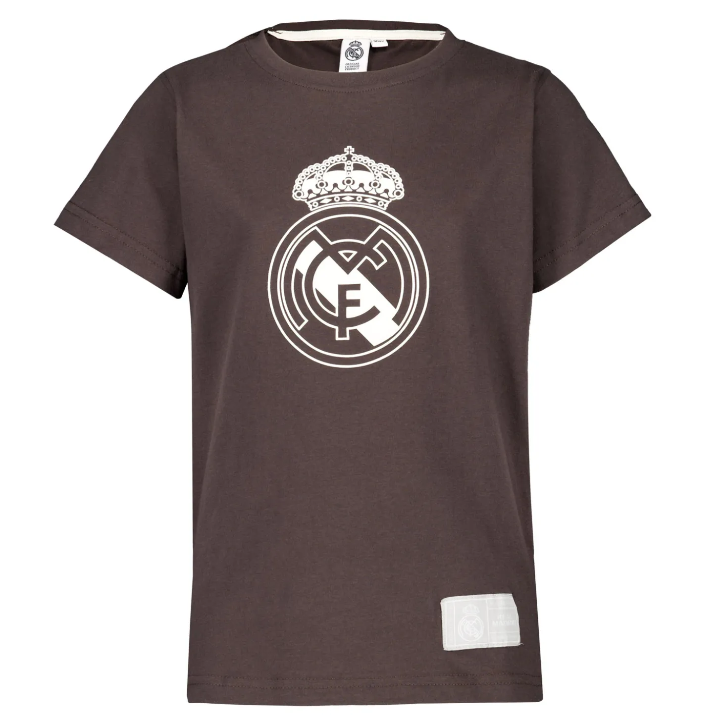 Sport Design Sweden AB T-Shirts^Youth Color Crest T-Shirt Washed Black Real Madrid