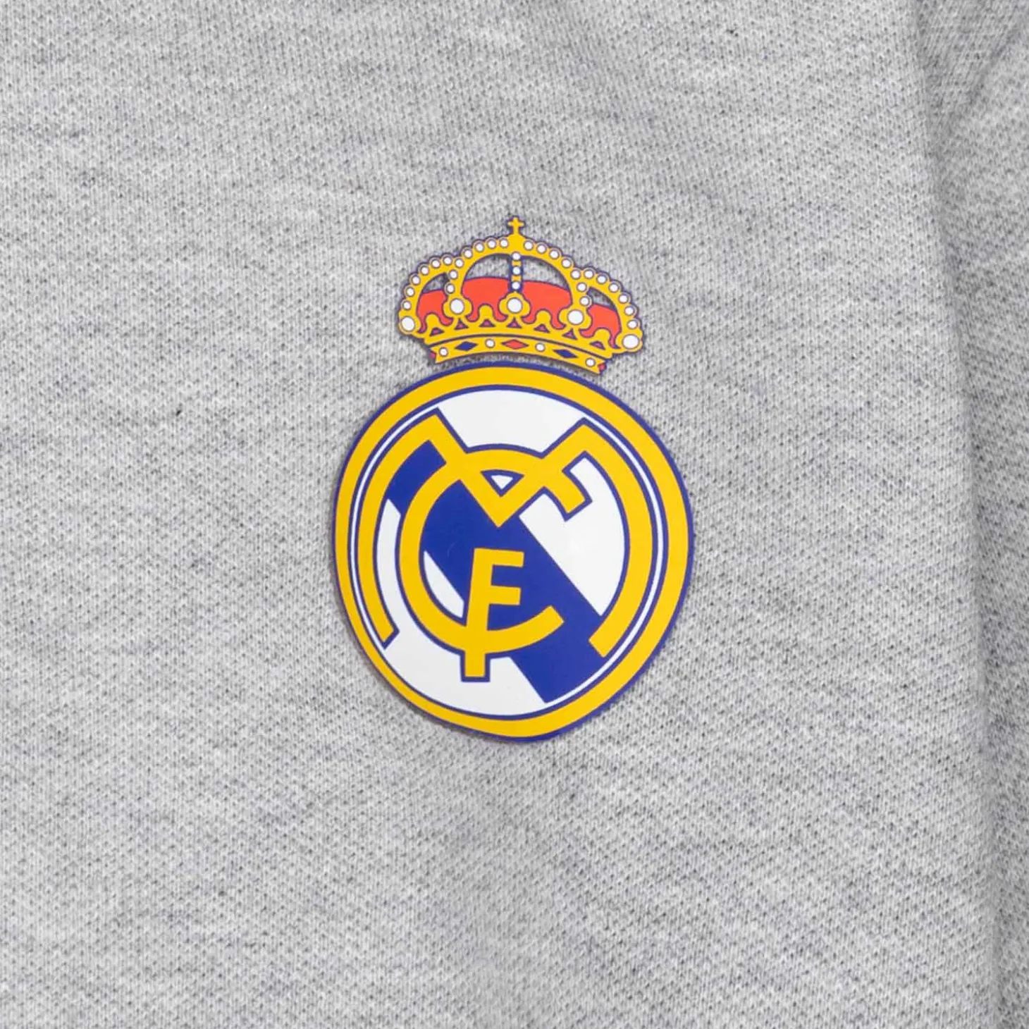OSDM Polos | Back To School^Youth ECO Essentials Real Madrid Color Crest Polo Light grey