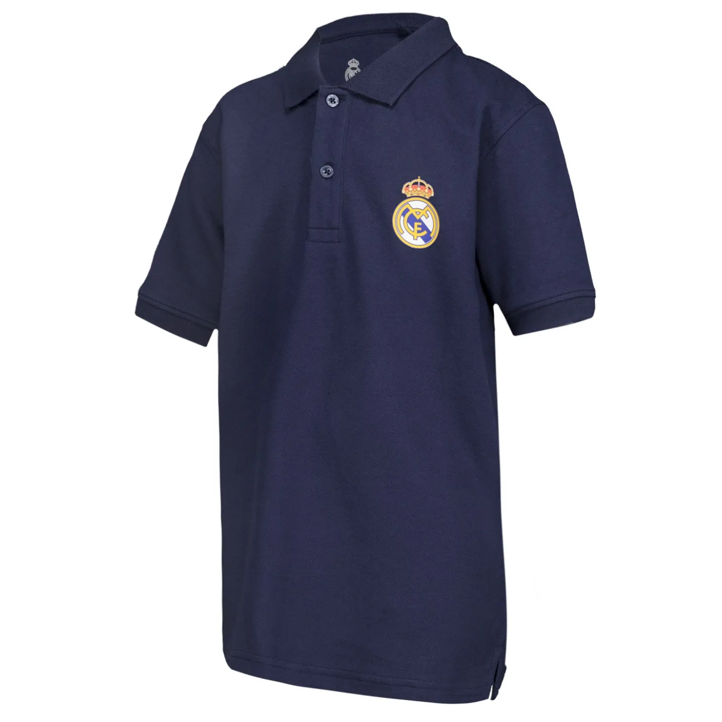 OSDM Back To School | Polos^Youth ECO Essentials Real Madrid Color Crest Polo Navy
