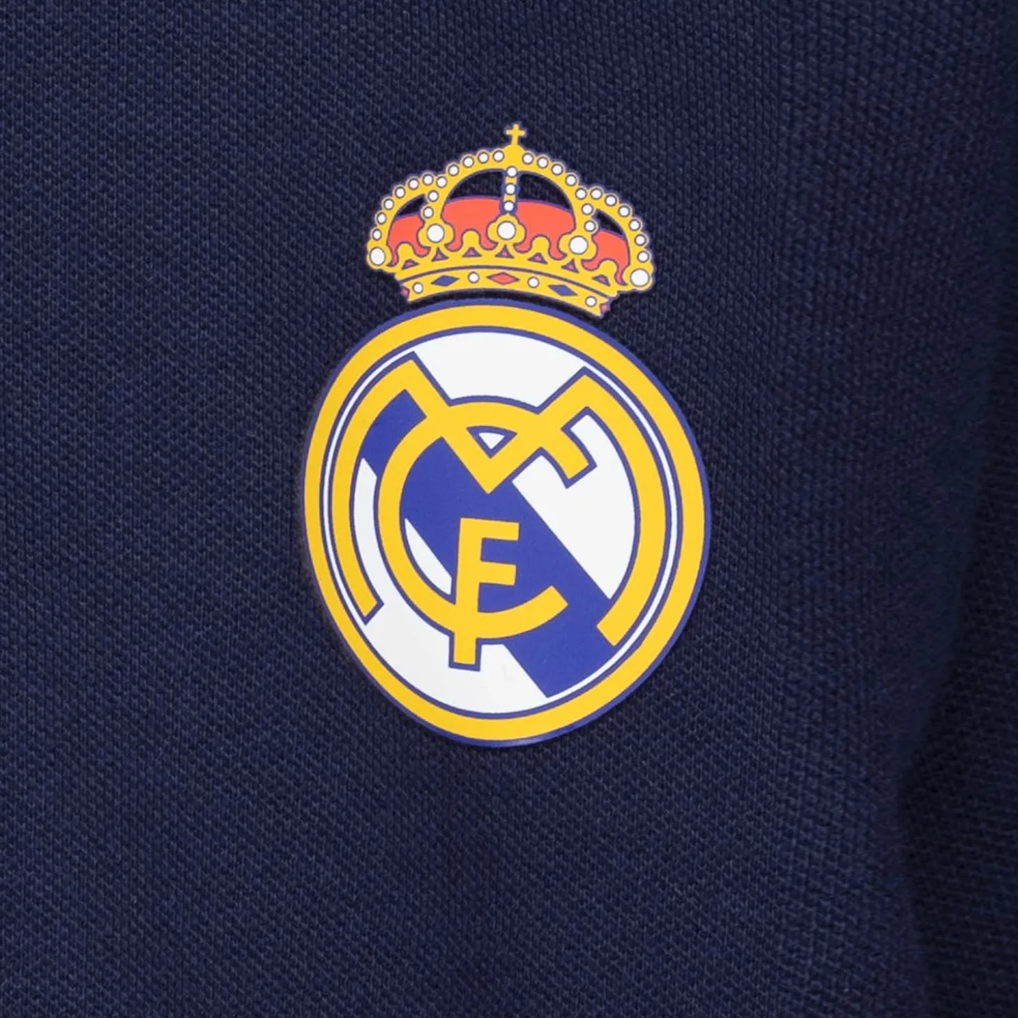 OSDM Back To School | Polos^Youth ECO Essentials Real Madrid Color Crest Polo Navy